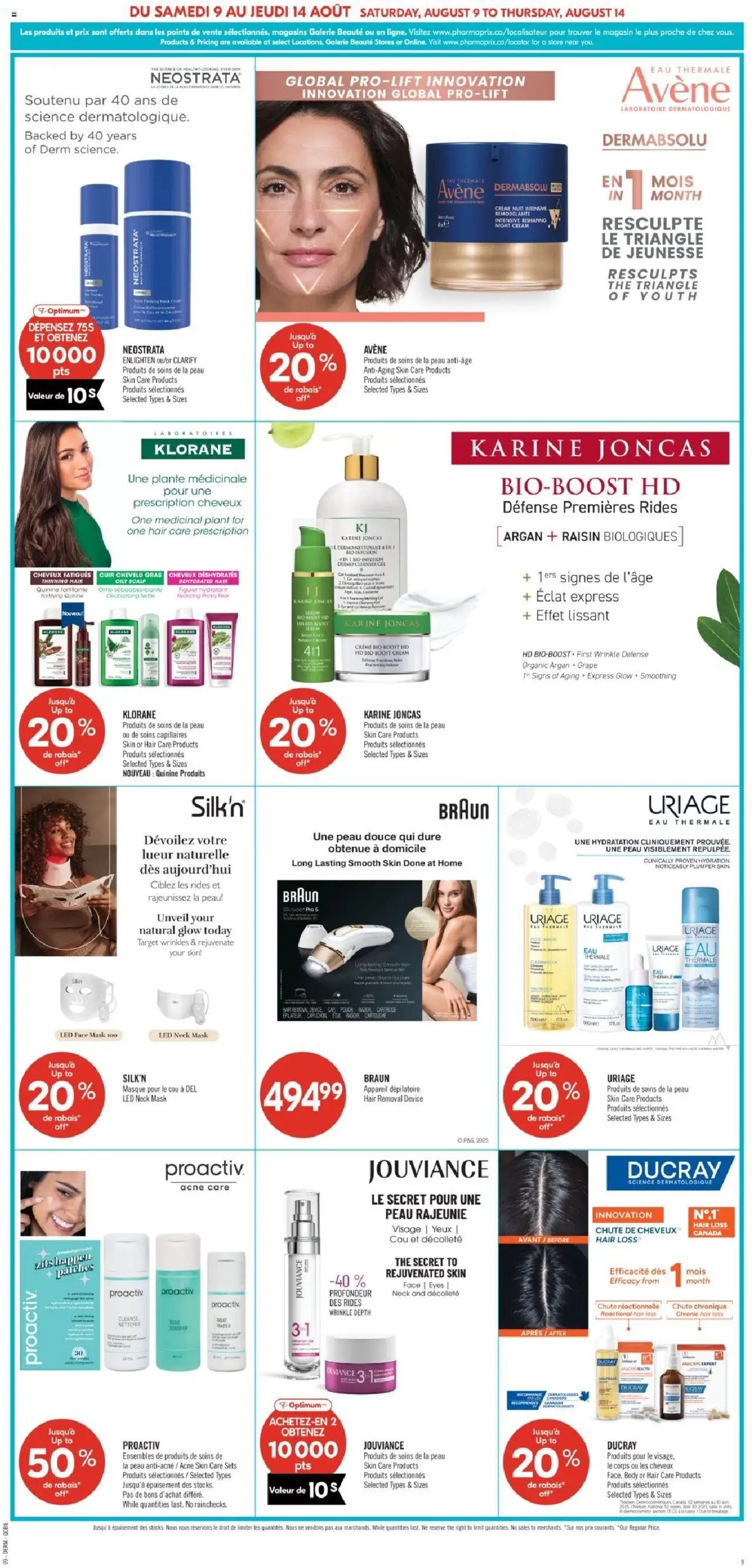 Pharmaprix flyer from 09.08.2025 Weekly flyer / circulaire