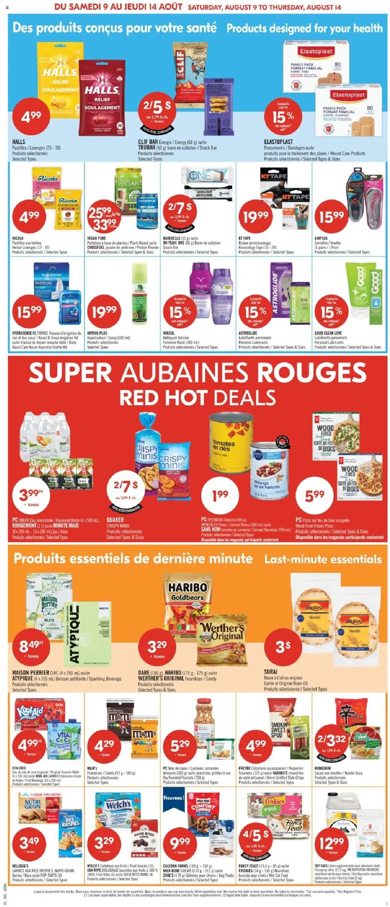 Pharmaprix flyer from 09.08.2025 Weekly flyer / circulaire