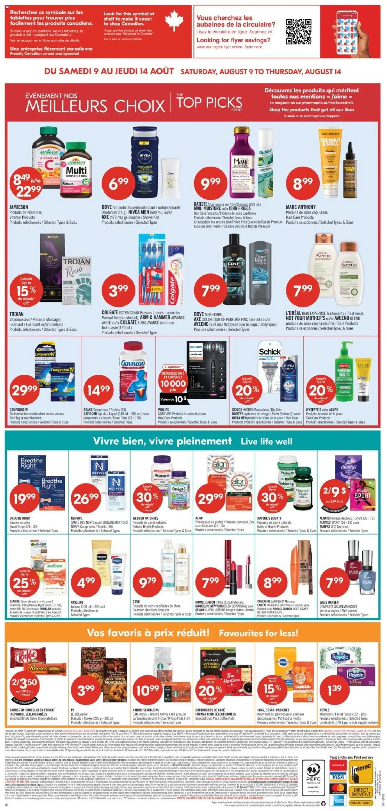 Pharmaprix flyer from 09.08.2025 Weekly flyer / circulaire