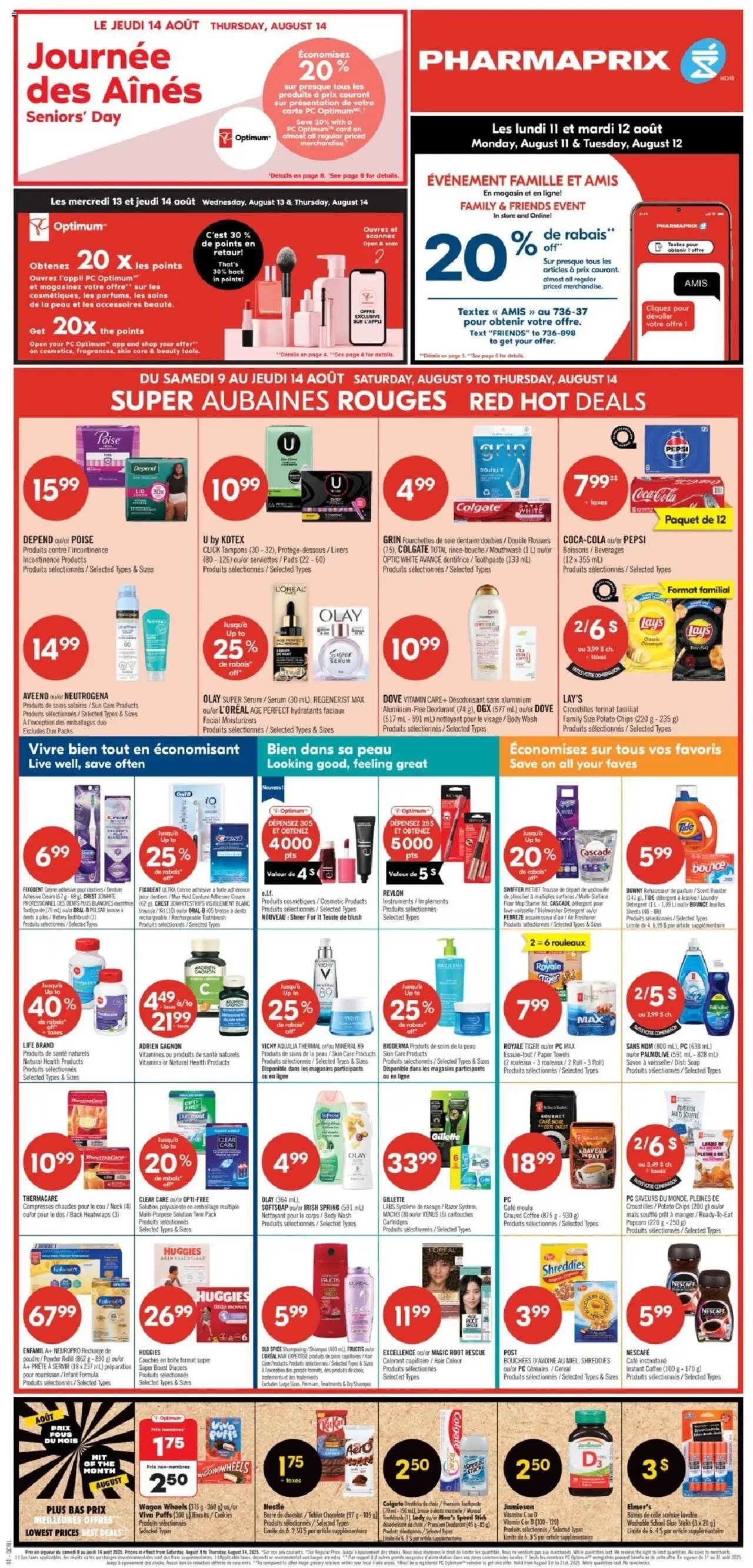 Pharmaprix flyer from 09.08.2025 Weekly flyer / circulaire