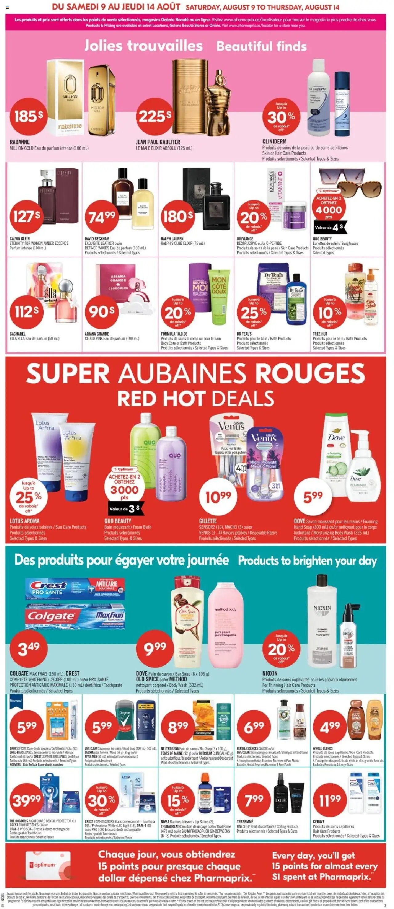 Pharmaprix flyer from 09.08.2025 Weekly flyer / circulaire