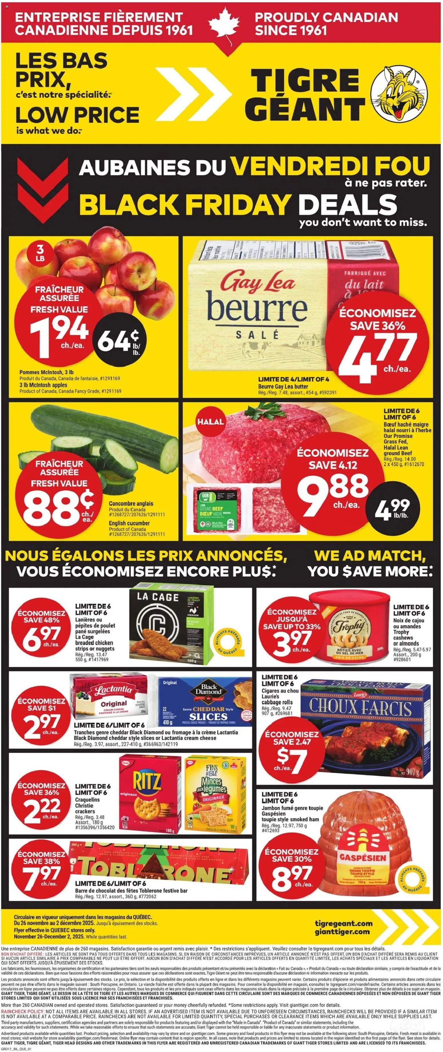 Giant Tiger flyer from 26.11.2025 Black Friday (2025-11-26 - 2025-12-02) | 1