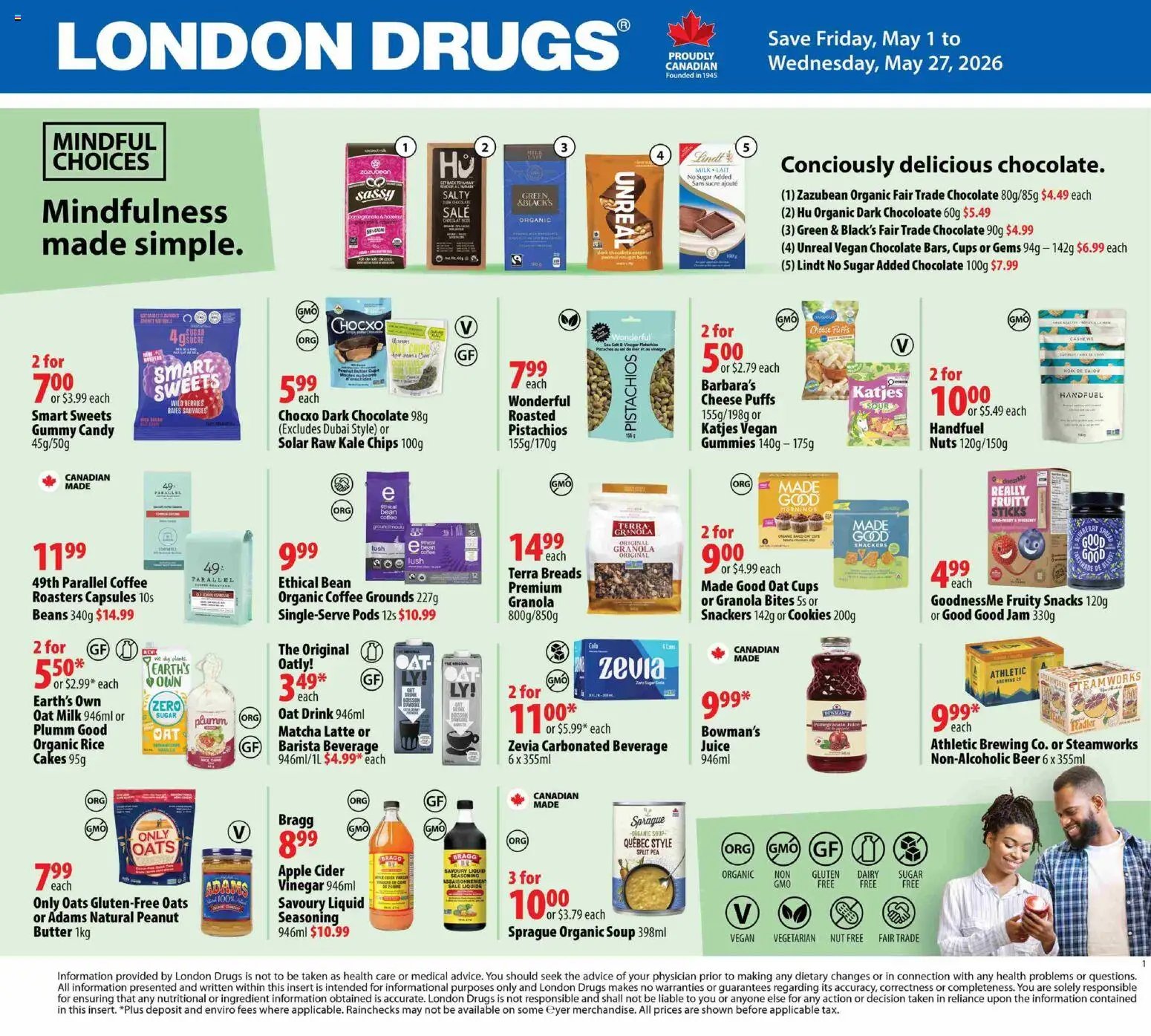 London Drugs flyer from 01.05.2026 London Drugs - Mindful Choices