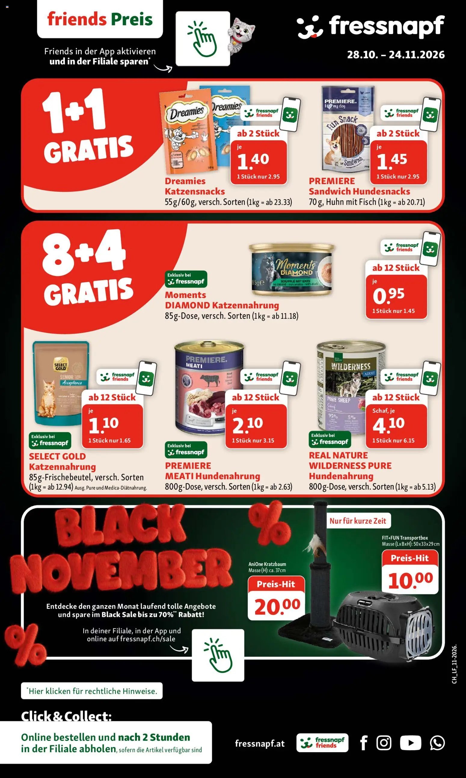 Fressnapf BLACK FRIDAY > Aktionen (28.10.2026) > Prospekt