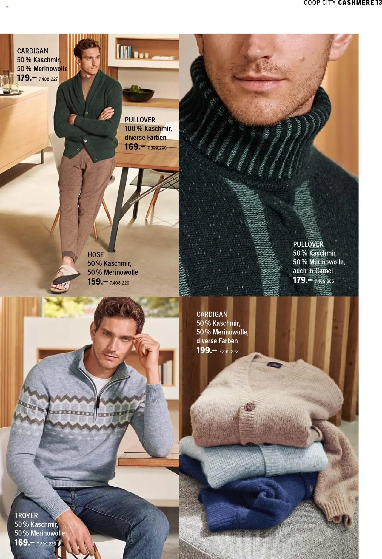 Coop City aktion seit 01.10.2025 Aktionen Cashmere Kollektion (2025-10-01)