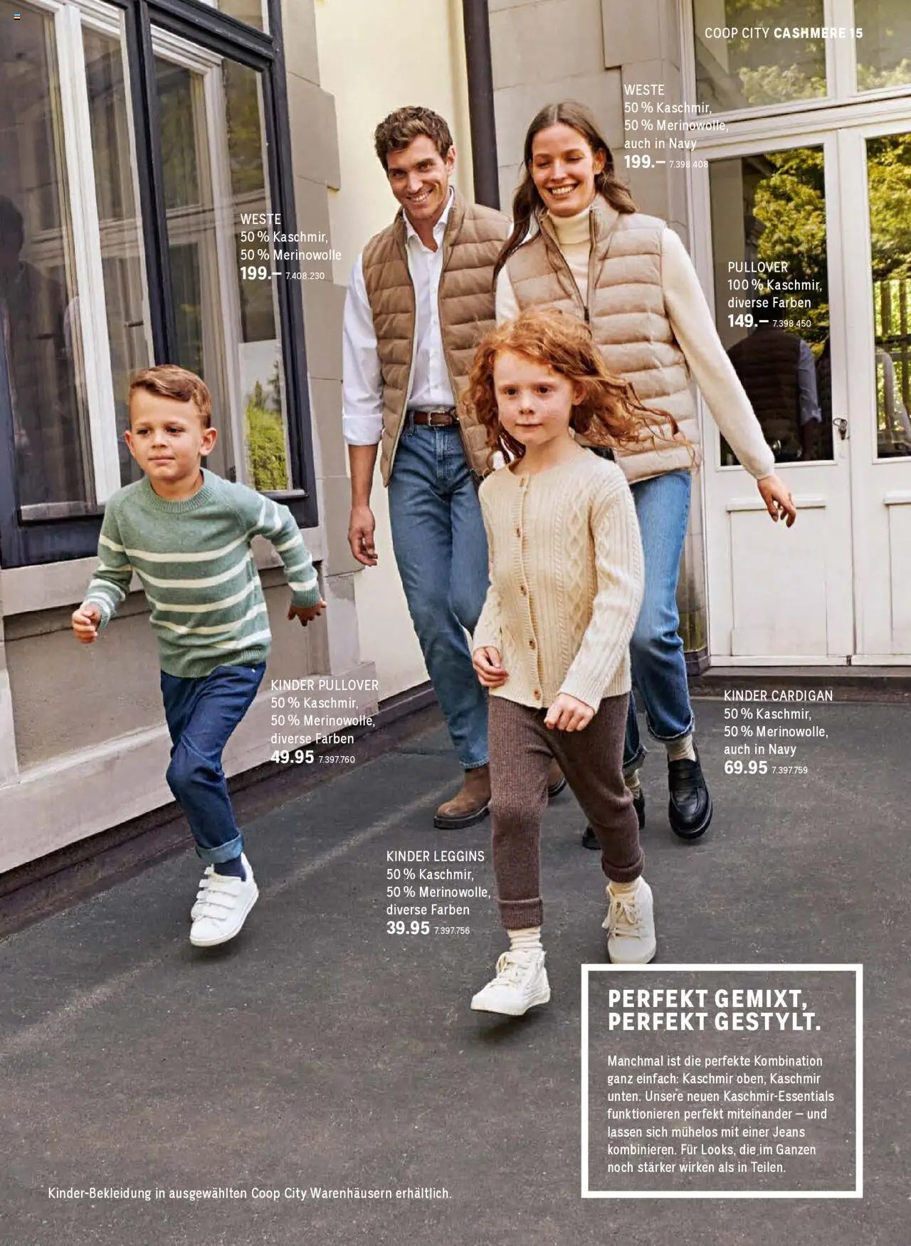 Coop City aktion seit 01.10.2025 Aktionen Cashmere Kollektion (2025-10-01)