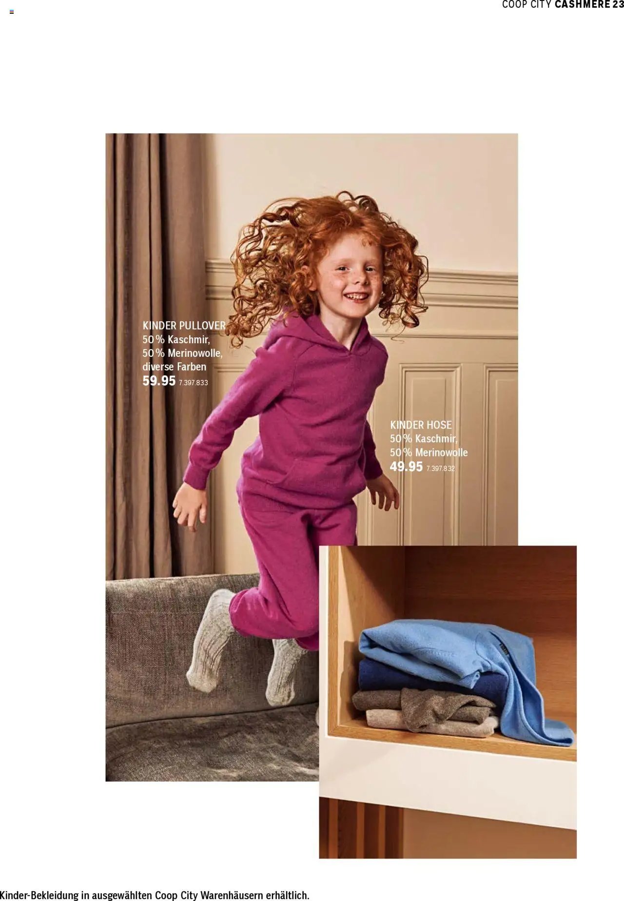 Coop City aktion seit 01.10.2025 Aktionen Cashmere Kollektion (2025-10-01)