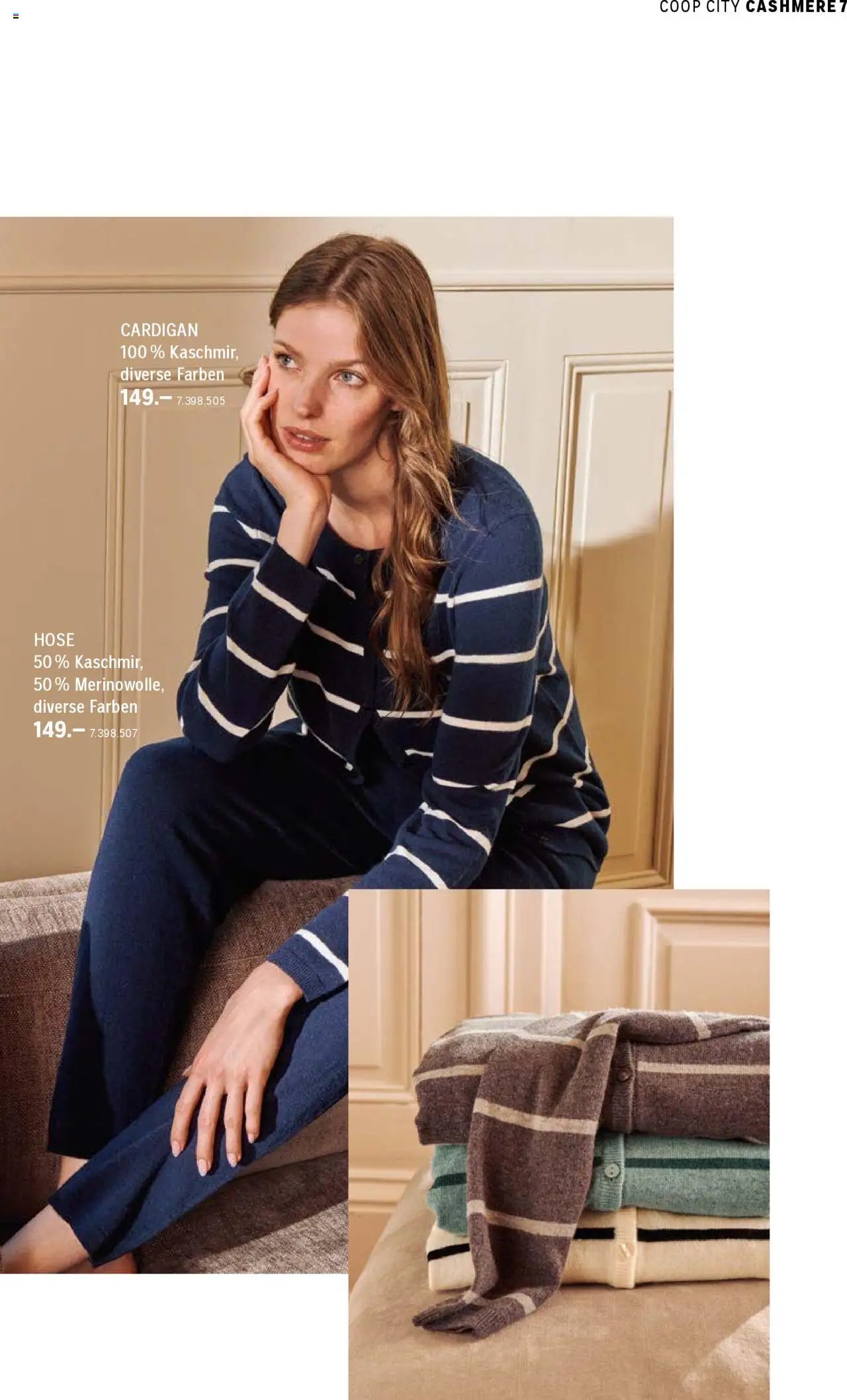 Coop City aktion seit 01.10.2025 Aktionen Cashmere Kollektion (2025-10-01)