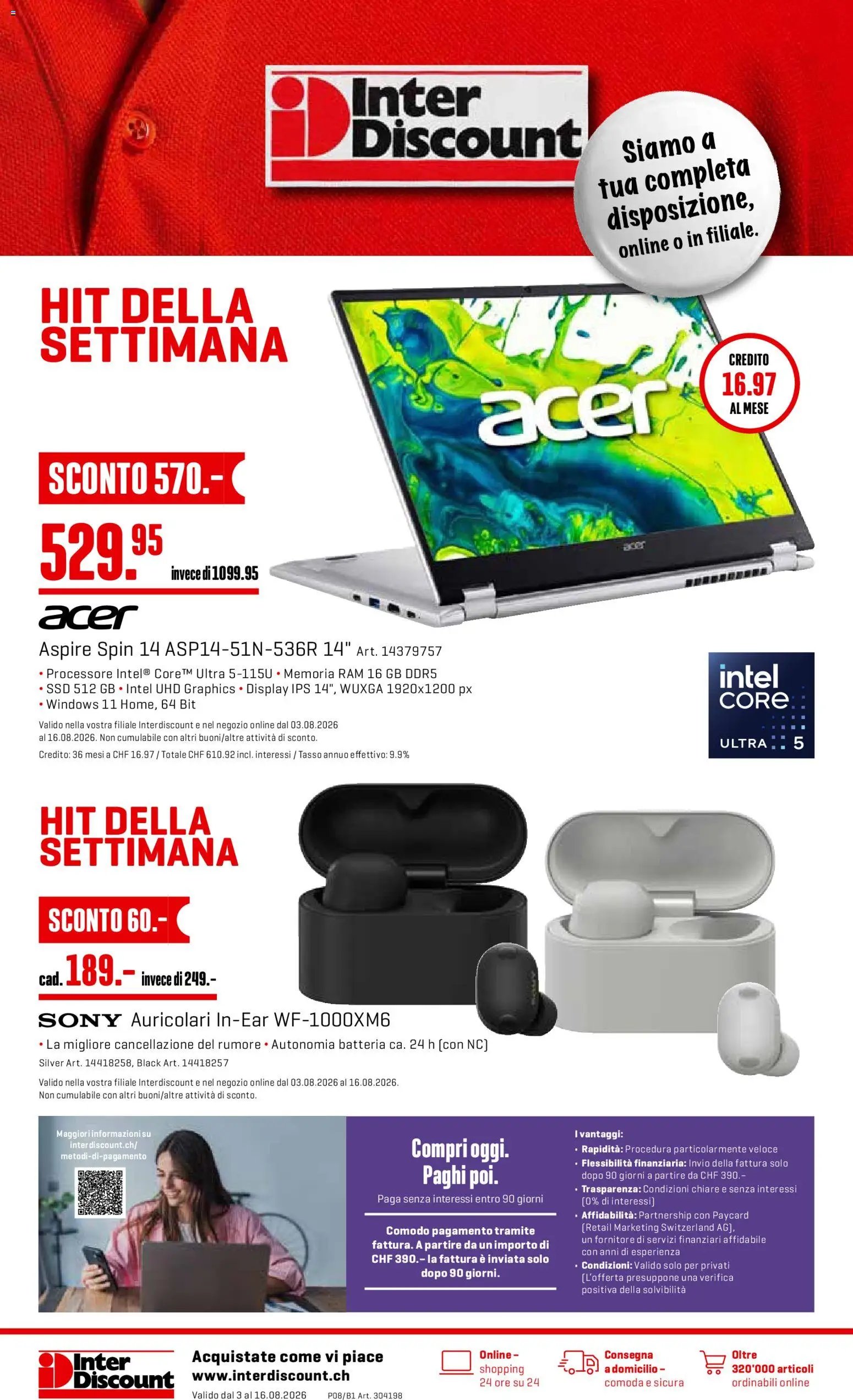 Interdiscount aktion seit 03.08.2026 Interdiscount aktionen IT
