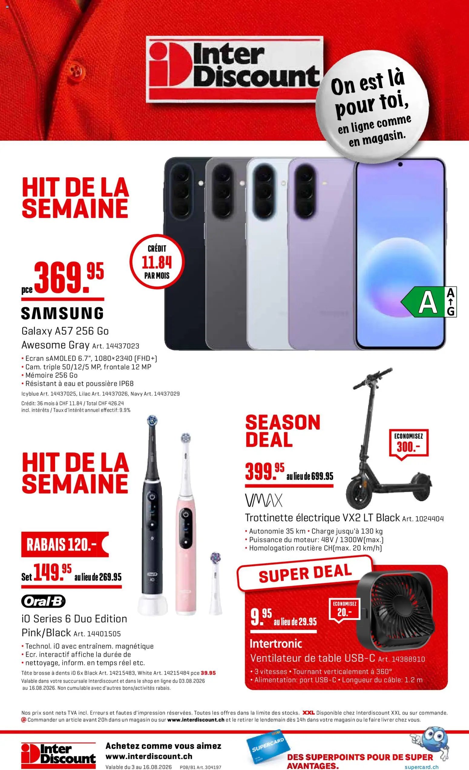 Interdiscount aktion seit 03.08.2026 Interdiscount aktionen FR