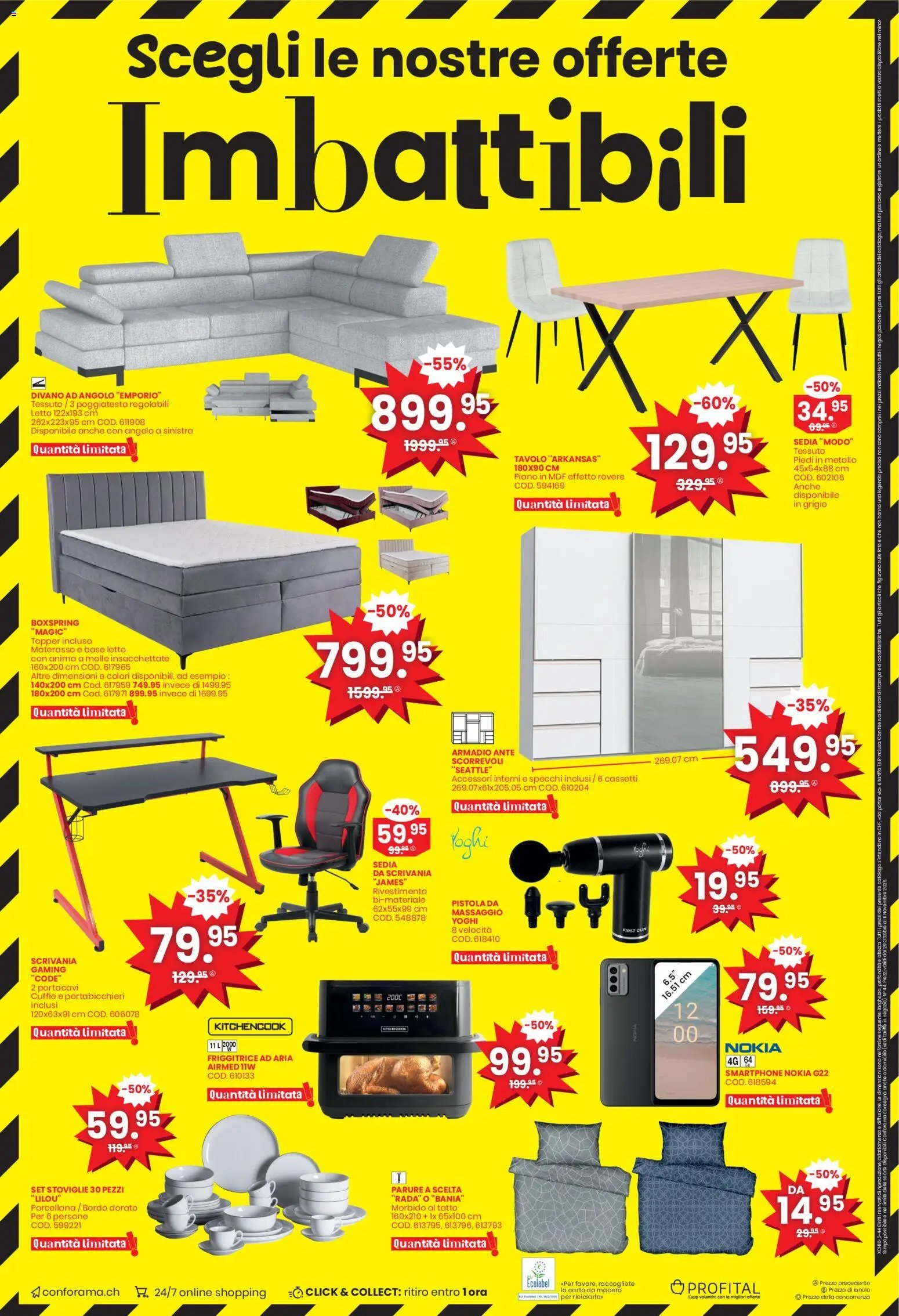 Conforama aktion seit 29.10.2025 Aktionen IT (2025-10-29 - 2025-11-11) | 12