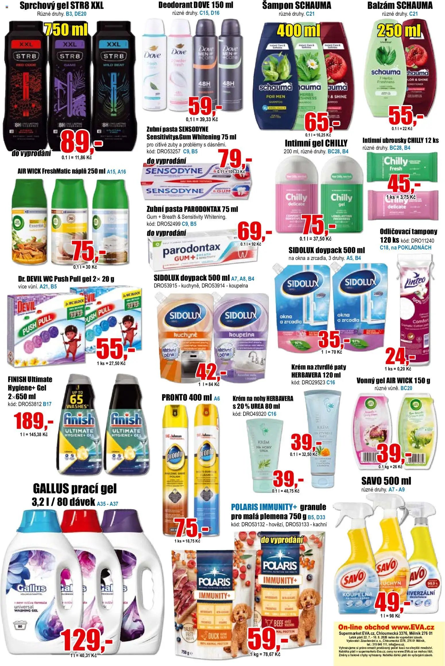 Eva supermarket leták od 22.07.2026 Eva supermarket leták