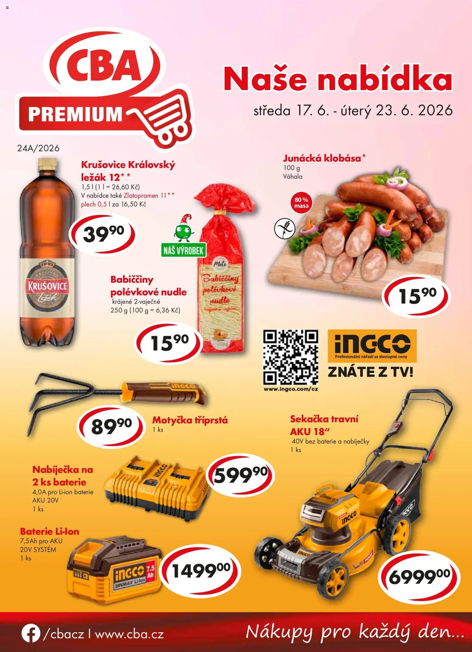 CBA leták od 17.06.2026 CBA leták - Premium