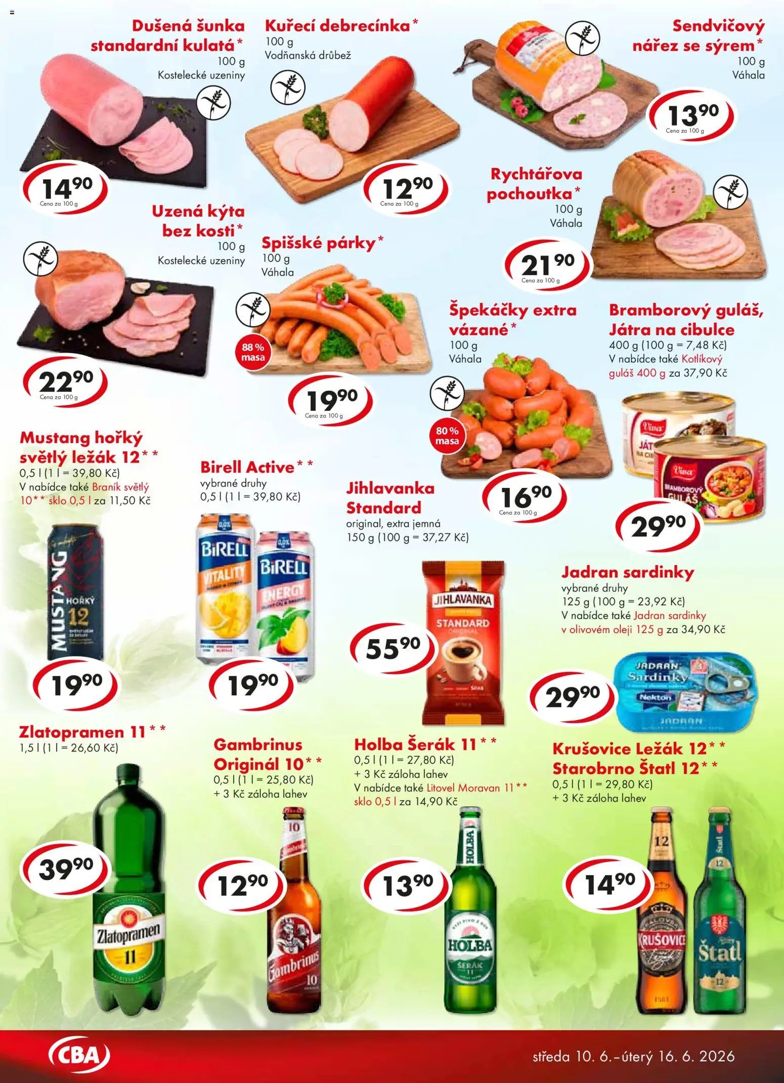 CBA leták od 10.06.2026 CBA leták - Premium