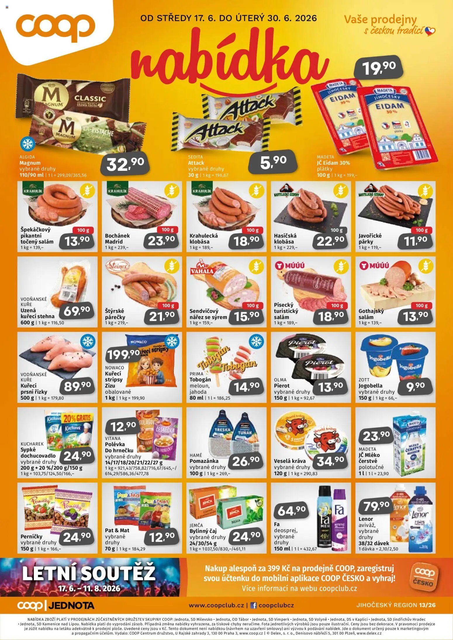 Coop leták od 17.06.2026 Coop leták - Jihočeský region