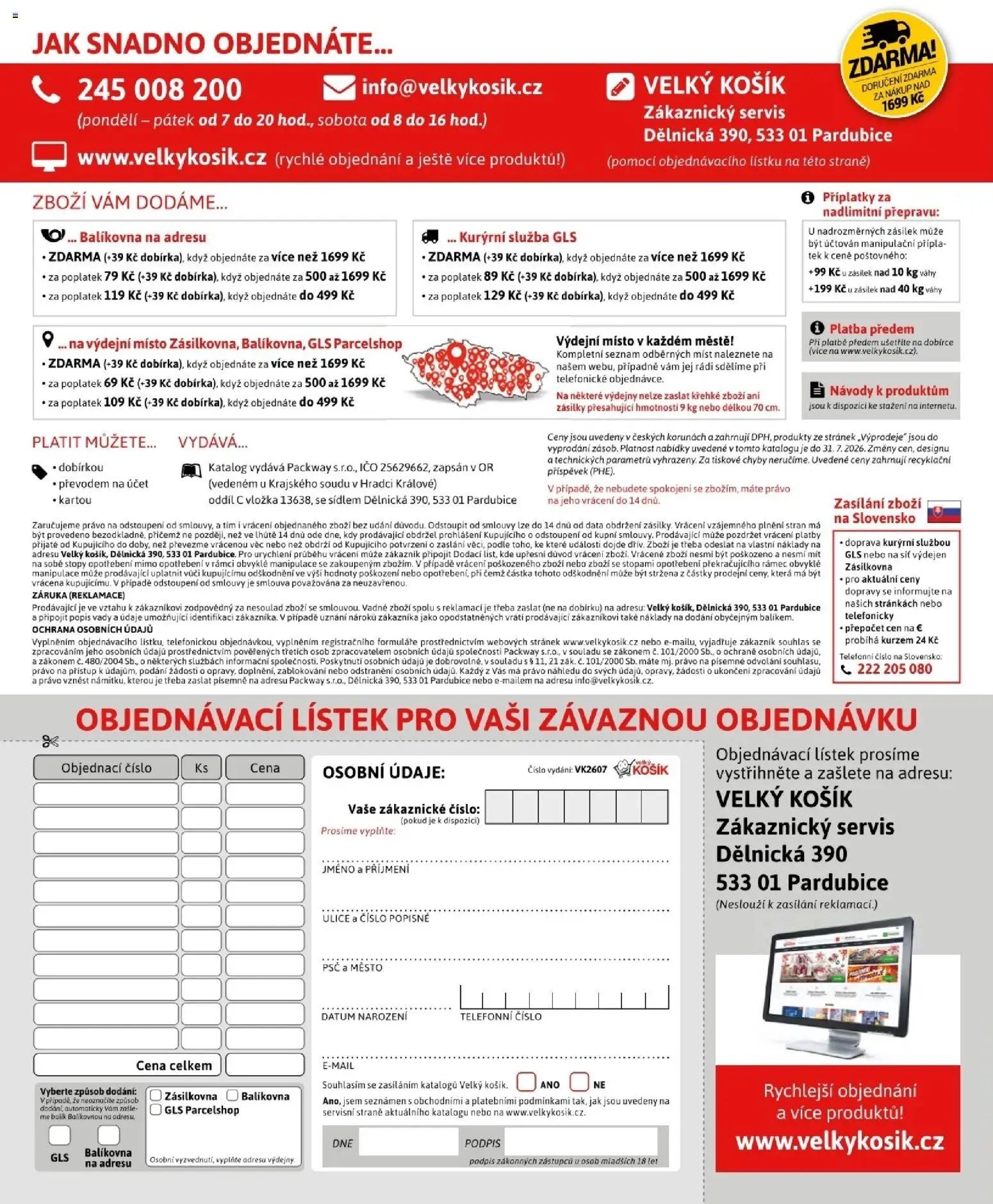 Velký Košík leták od 01.07.2026 Velký Košík katalog červenec 2026