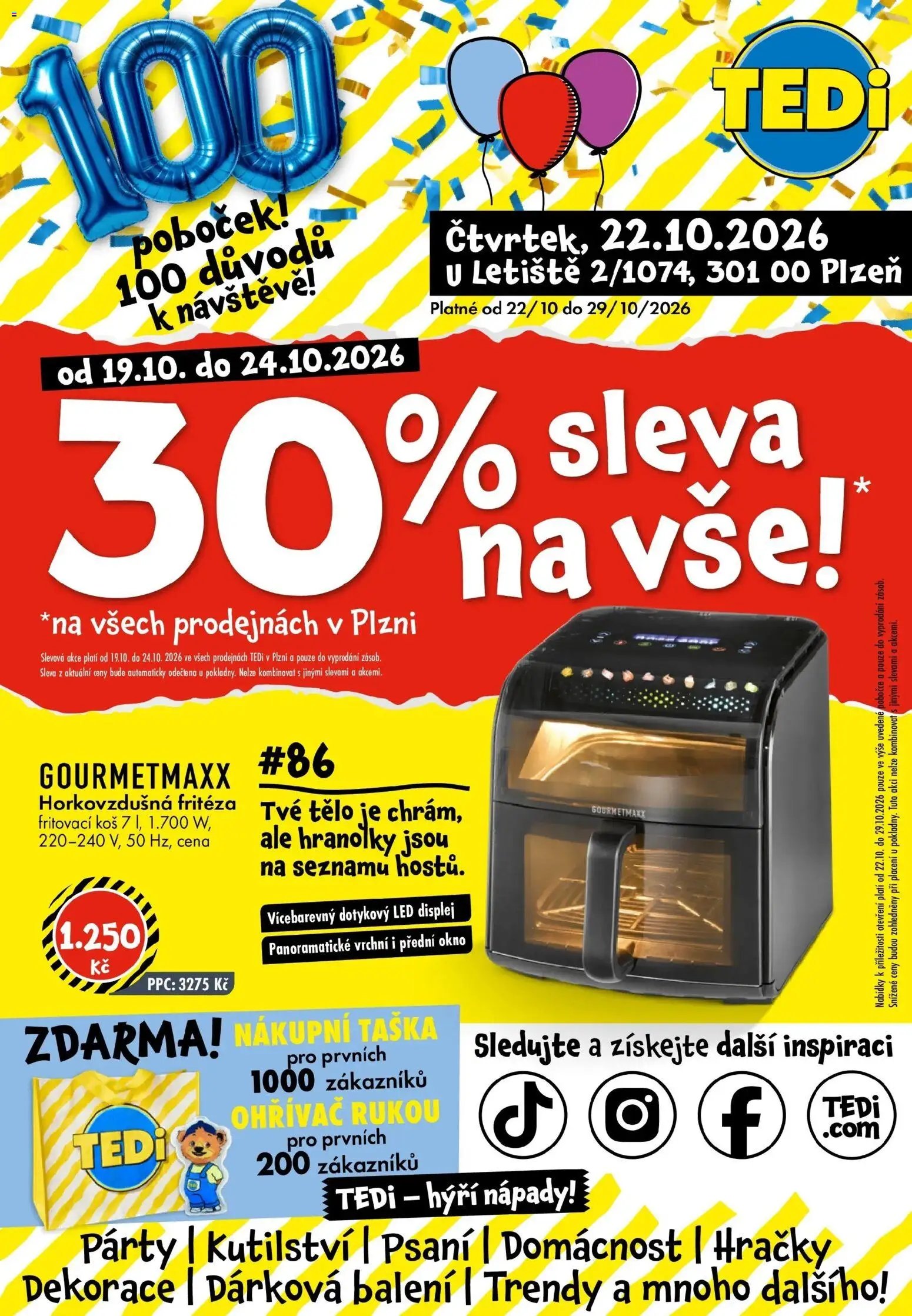 TEDi leták (19.10.2026 - 24.10.2026)