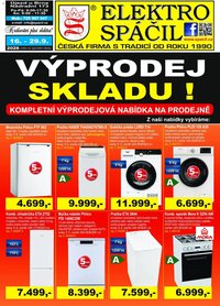 Elektro Spáčil leták od 16.09.2026 Elektro Spáčil leták