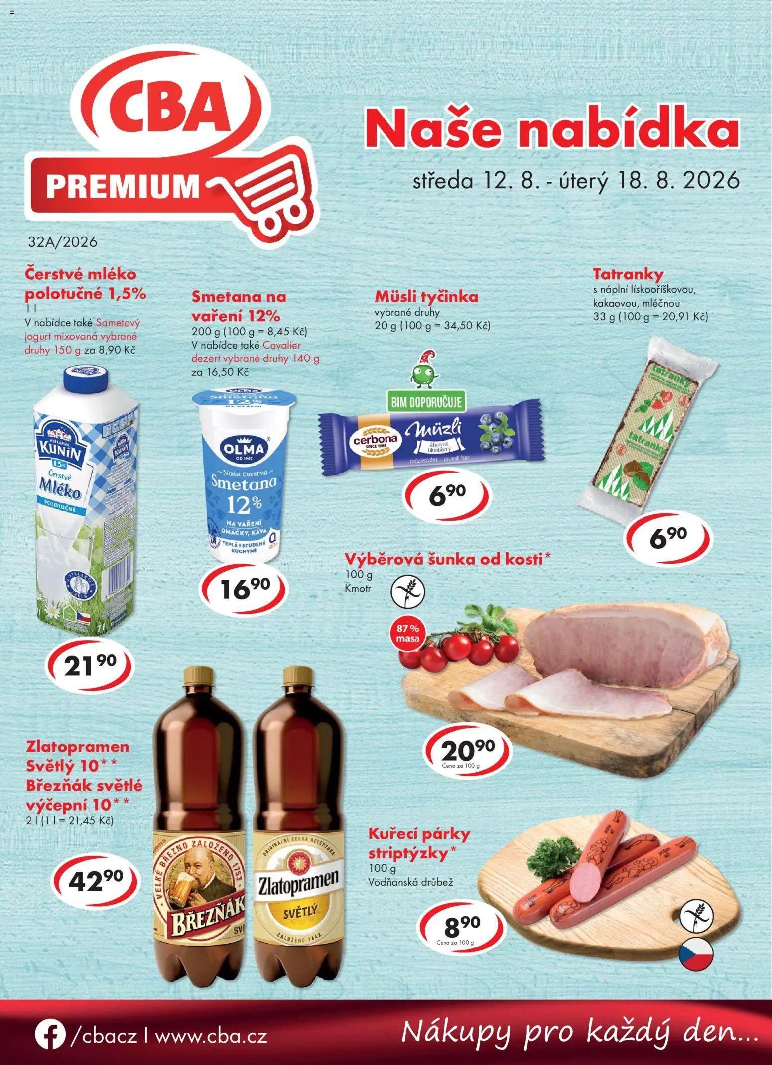 CBA leták od 12.08.2026 CBA leták - Premium