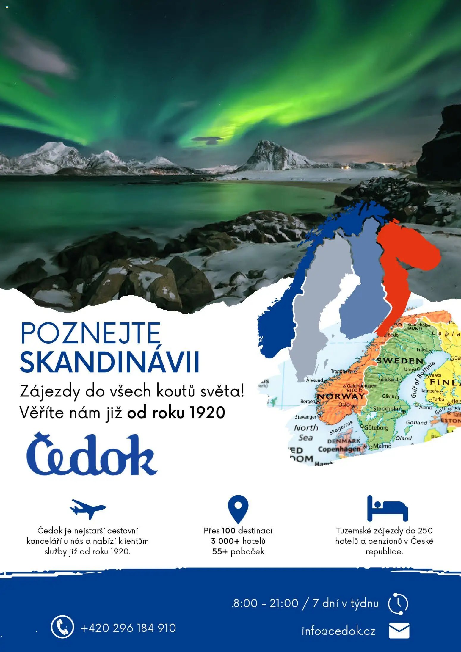 Čedok leták od 09.07.2026 Čedok katalog Skandinávie