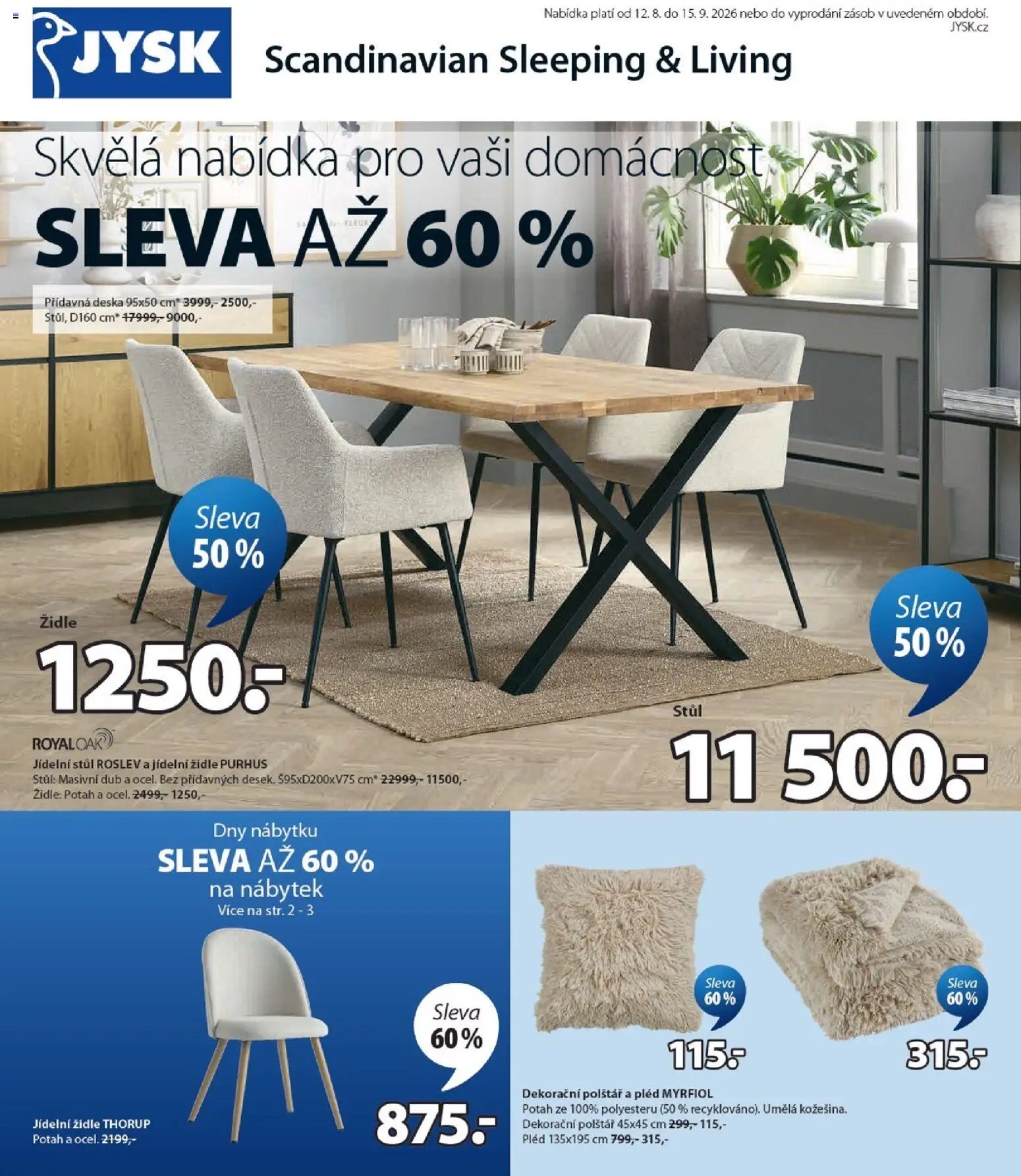 JYSK leták od 12.08.2026 JYSK leták