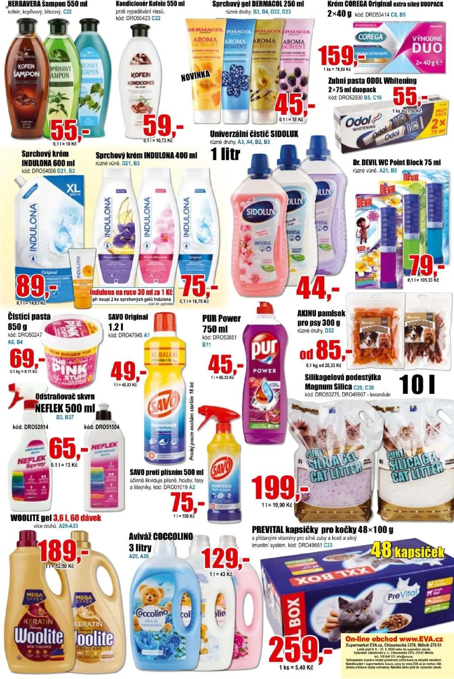 Eva supermarket leták od 09.09.2026 Eva supermarket leták