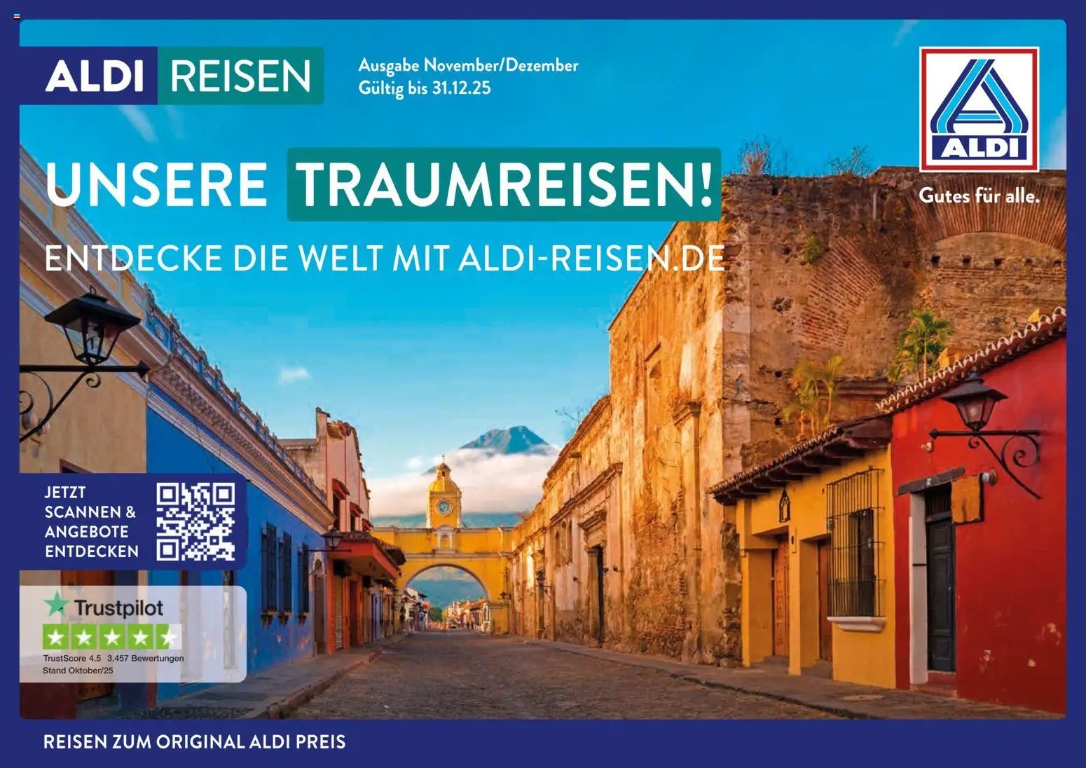 Aldi Reisen prospekt seit 01.11.2025 Traumreisen
