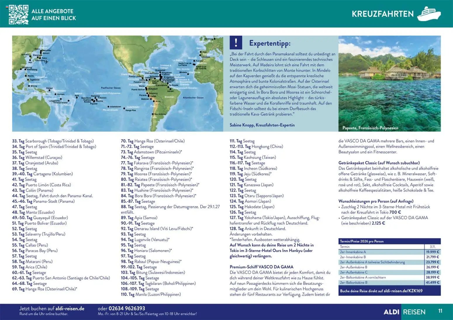 Aldi Reisen prospekt seit 01.11.2025 Traumreisen (2025-11-01 - 2025-12-31)
