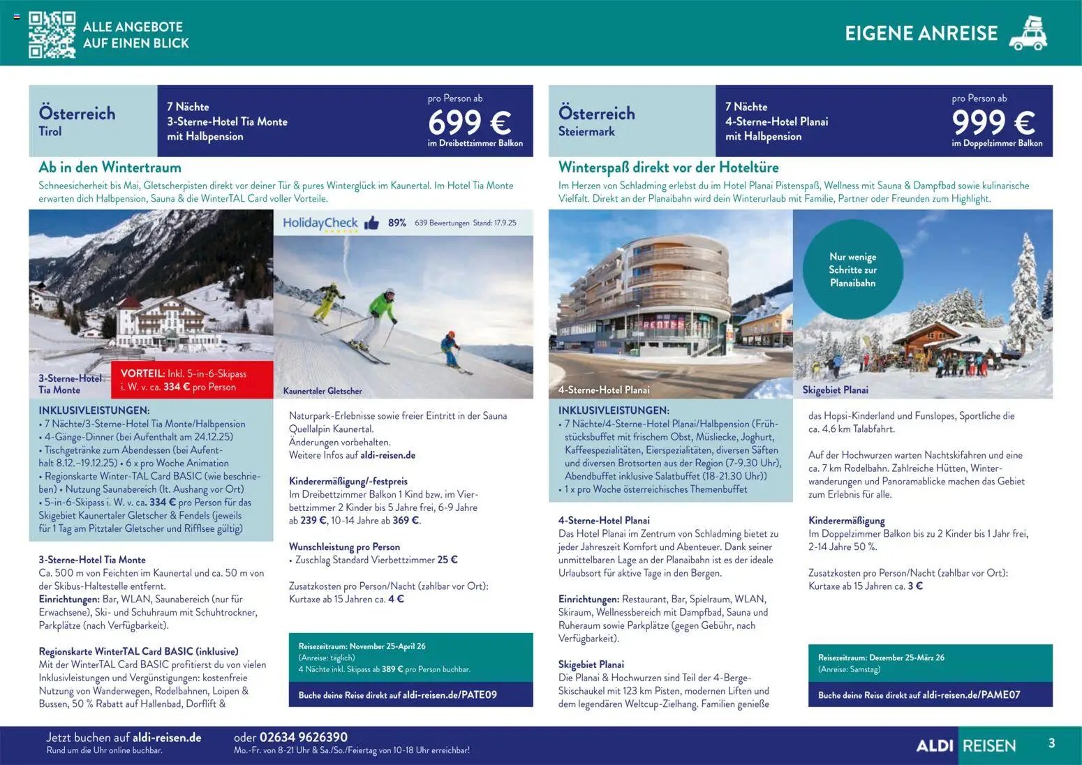 Aldi Reisen prospekt seit 01.11.2025 Traumreisen