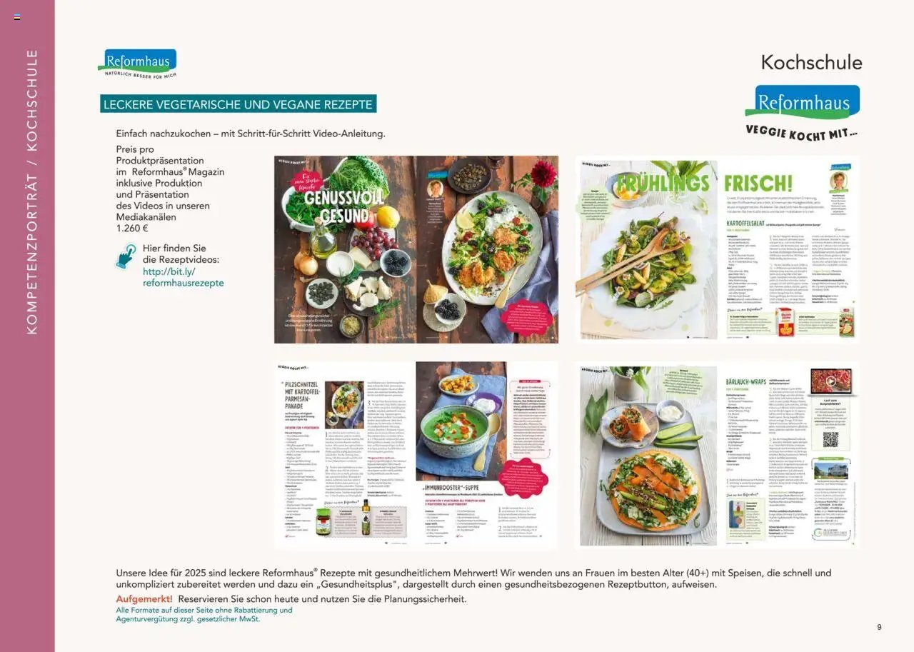 Reformhaus Bacher prospekt seit 01.01.2025 Themenplan 2025