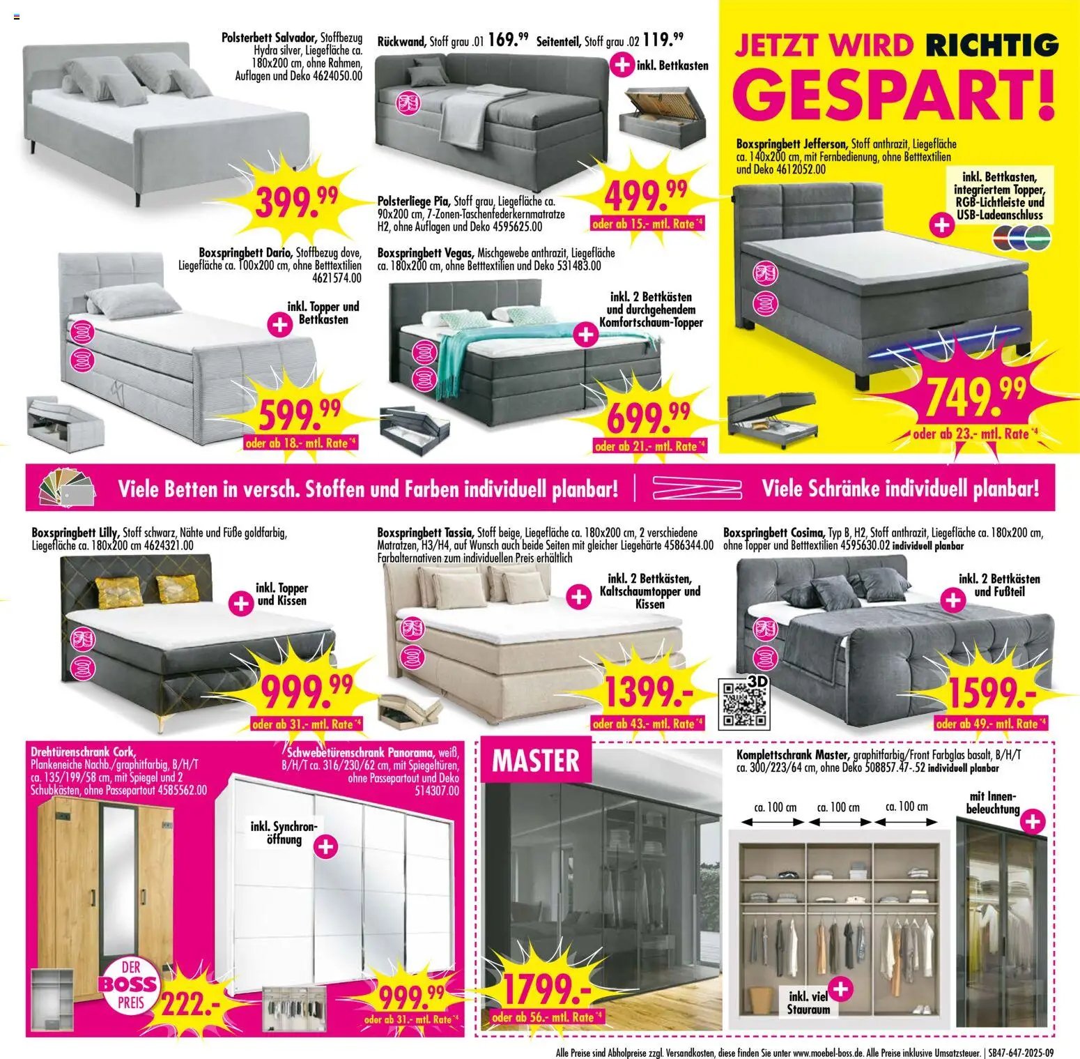 SB Möbel Boss prospekt seit 15.11.2025 Prospekt Neubrandenburg (2025-11-15 - 2025-11-21)