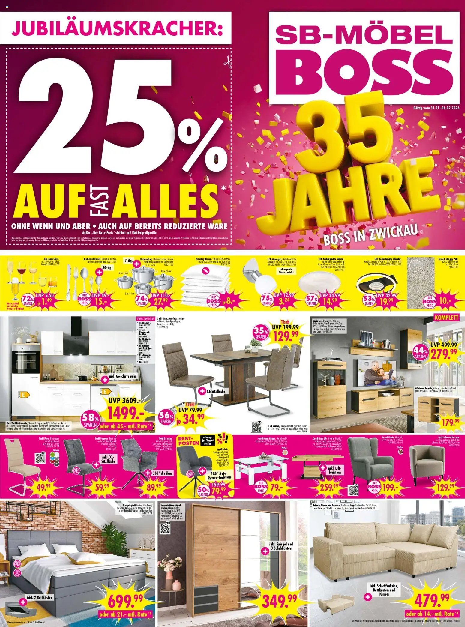 SB Möbel Boss prospekt seit 31.01.2026 Prospekt