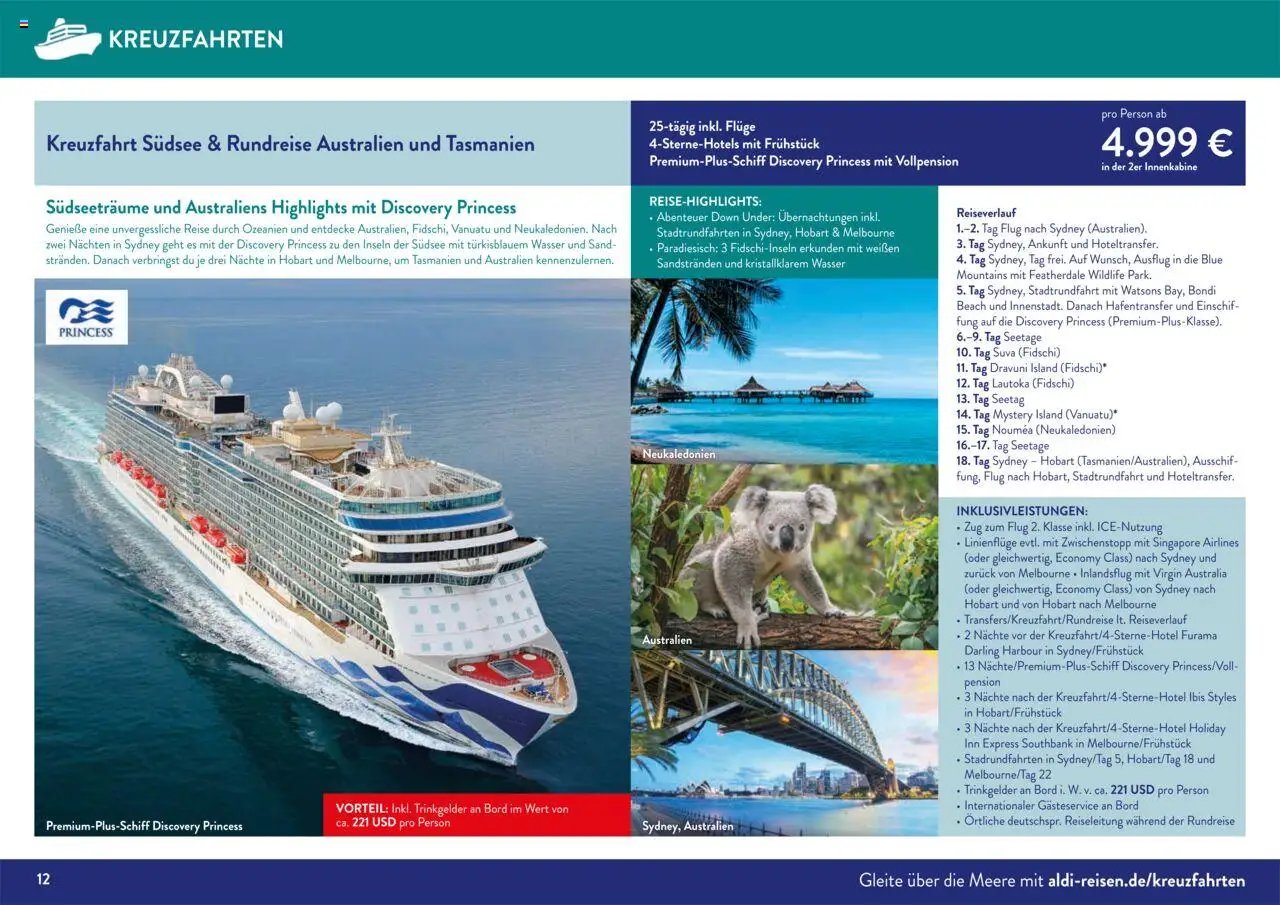 Aldi Reisen prospekt seit 01.09.2025 Traumreisen (2025-09-01 - 2025-10-31)