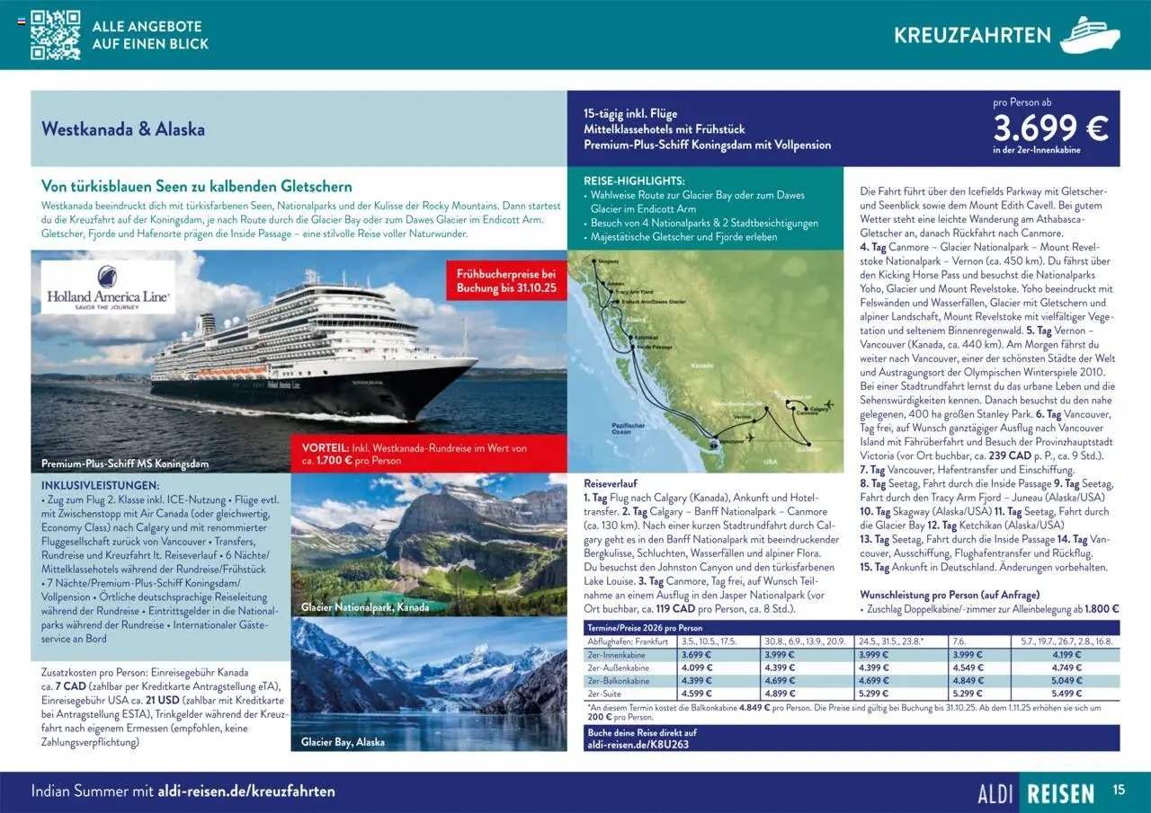 Aldi Reisen prospekt seit 01.09.2025 Traumreisen (2025-09-01 - 2025-10-31)