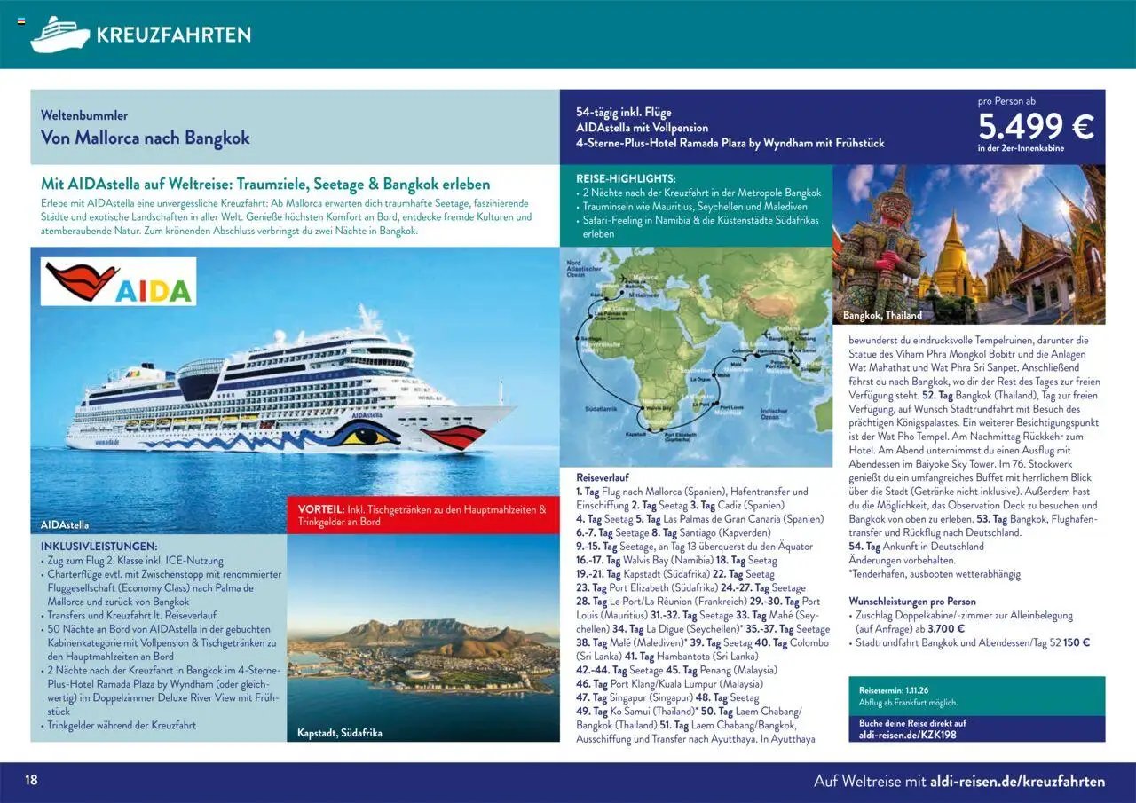 Aldi Reisen prospekt seit 01.09.2025 Traumreisen (2025-09-01 - 2025-10-31)