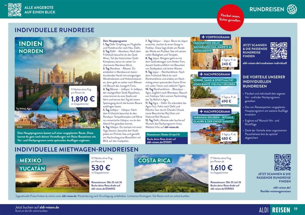 Aldi Reisen prospekt seit 01.09.2025 Traumreisen (2025-09-01 - 2025-10-31)