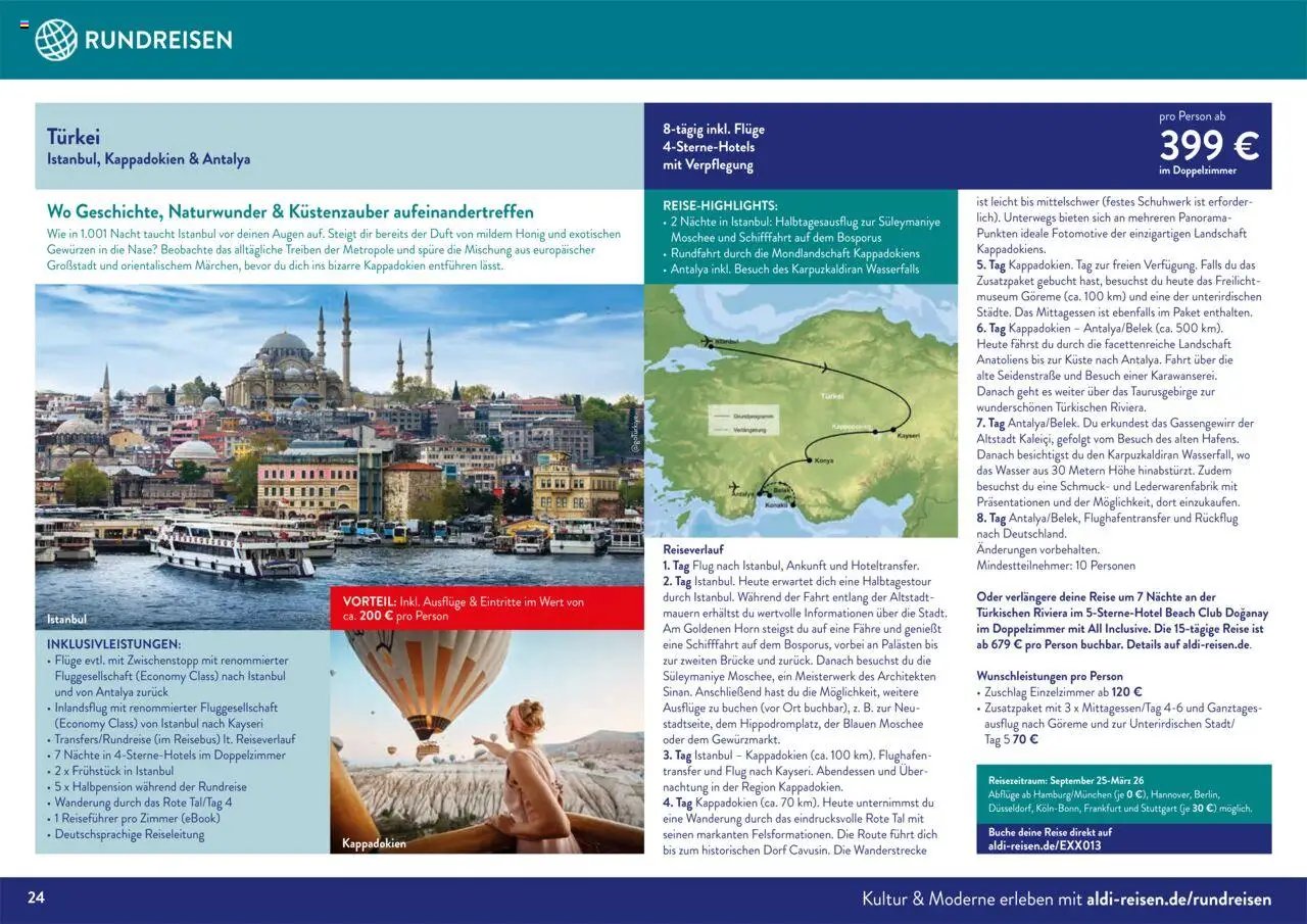 Aldi Reisen prospekt seit 01.09.2025 Traumreisen (2025-09-01 - 2025-10-31)