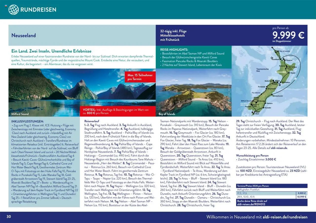 Aldi Reisen prospekt seit 01.09.2025 Traumreisen (2025-09-01 - 2025-10-31)