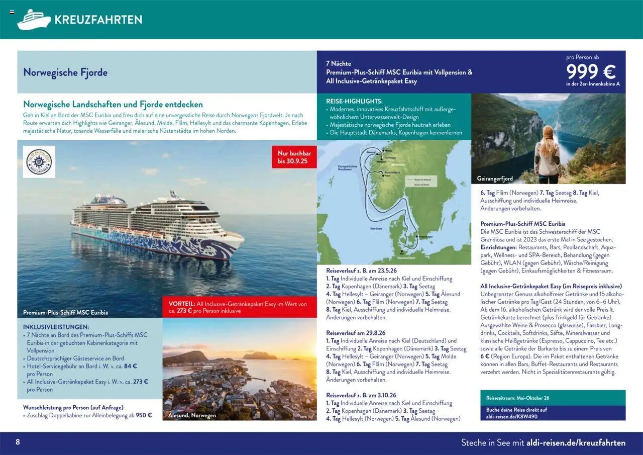 Aldi Reisen prospekt seit 01.09.2025 Traumreisen (2025-09-01 - 2025-10-31)