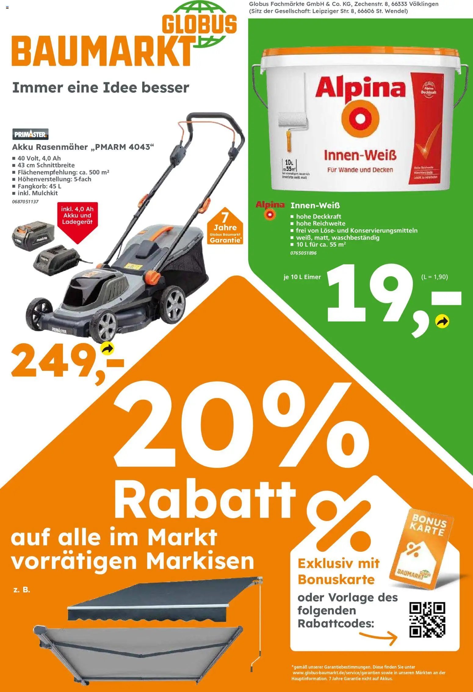 Globus Baumarkt prospekt seit 03.08.2026 Globus Baumarkt Prospekt Berlin-Treptow