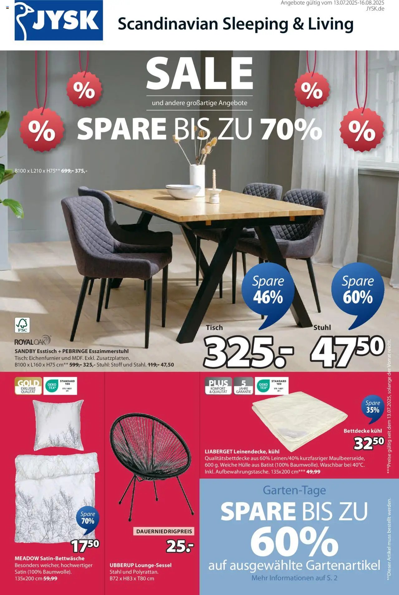 JYSK prospekt seit 13.07.2025 Prospekt (2025-07-13 - 2025-07-16) | 1