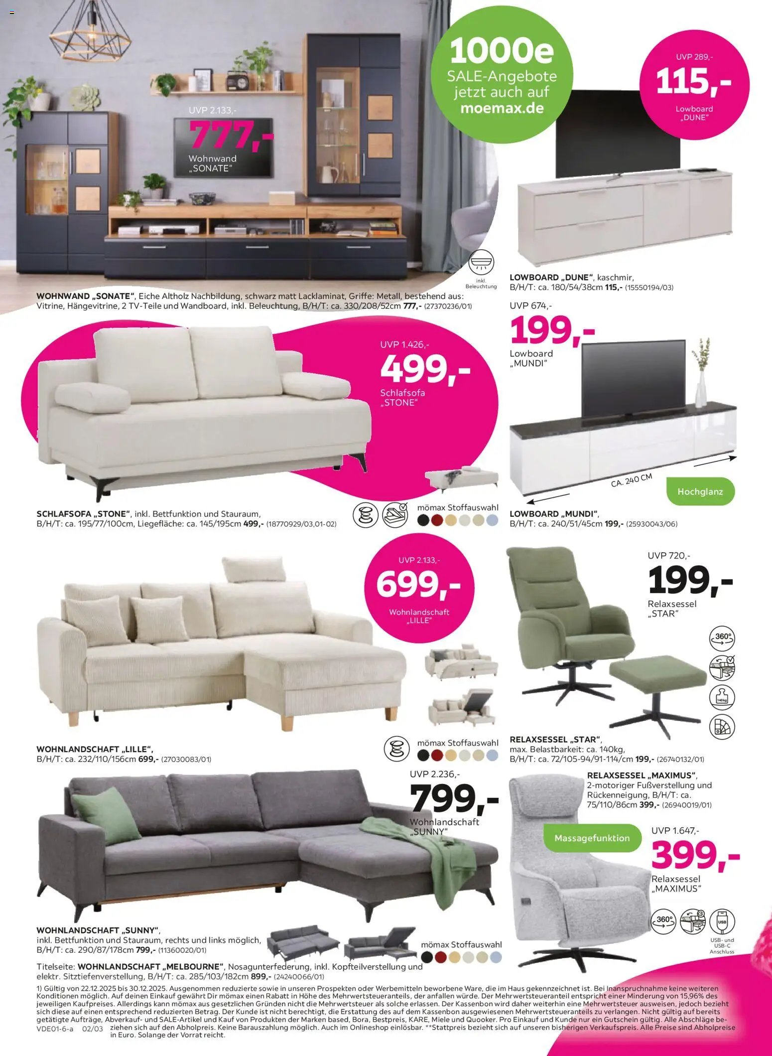 Mömax prospekt seit 20.12.2025 Prospekt (2025-12-20 - 2026-01-03)