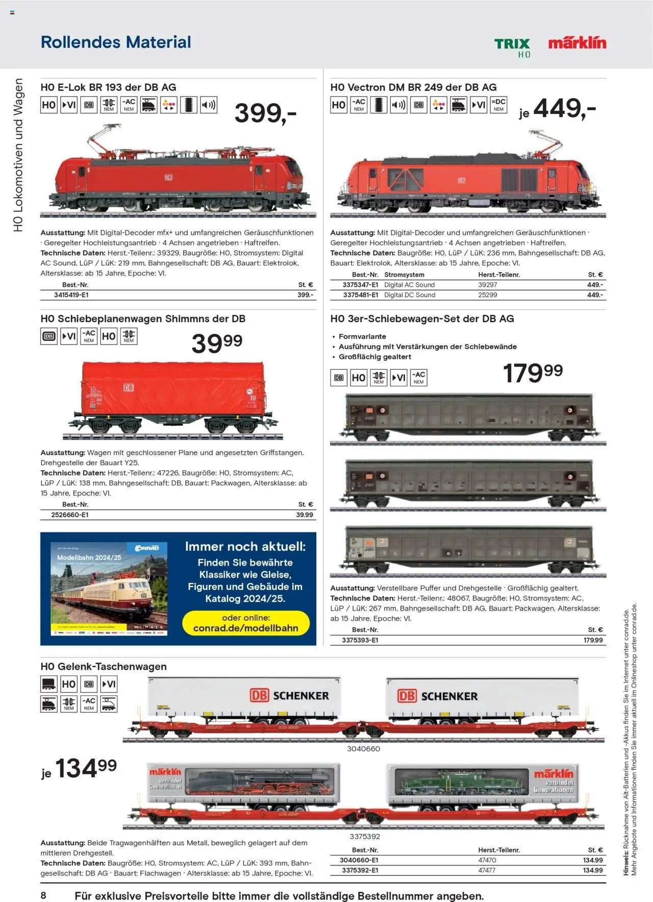 Conrad prospekt seit 25.08.2025 Modellbahn Katalog