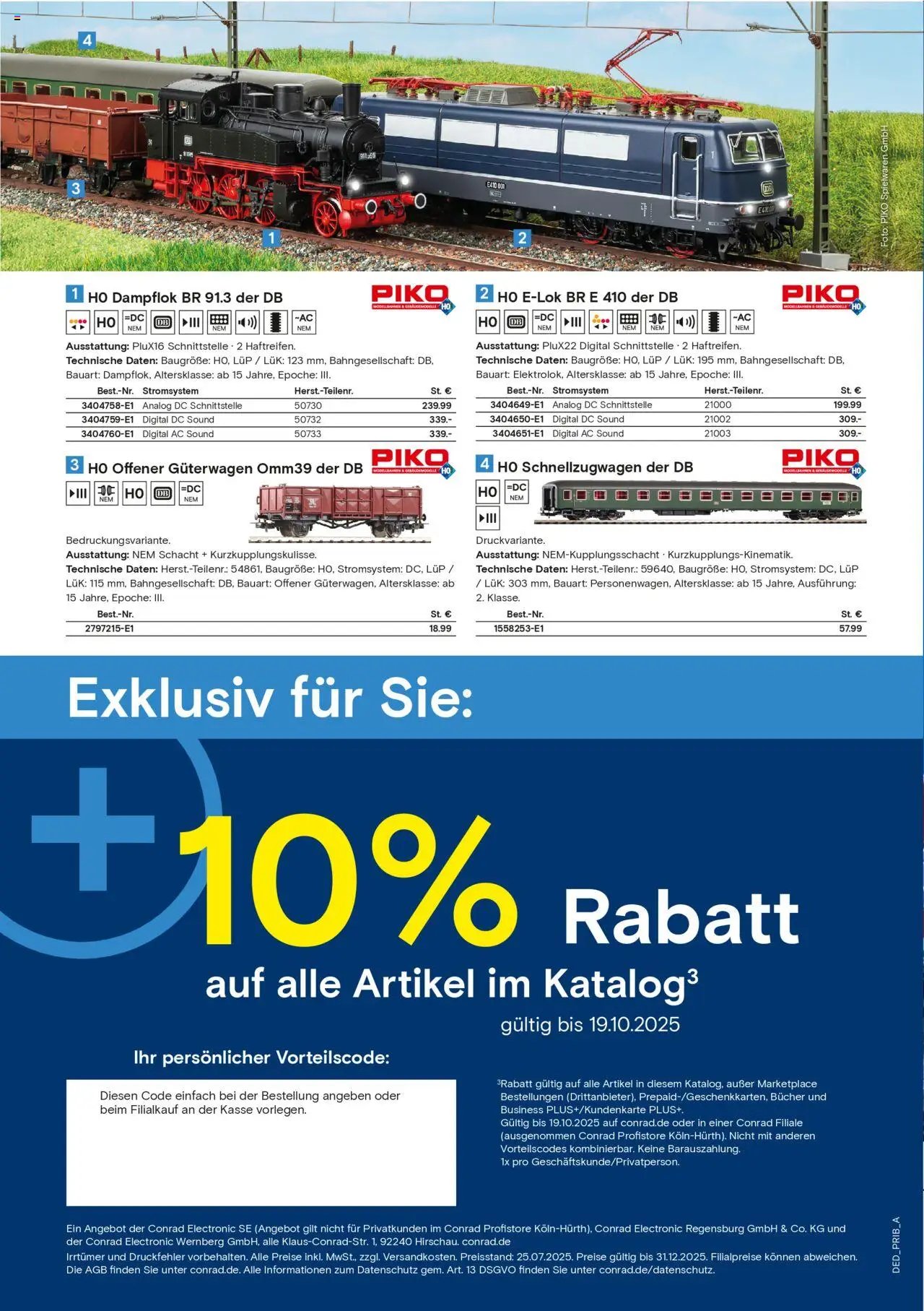 Conrad prospekt seit 25.08.2025 Modellbahn Katalog