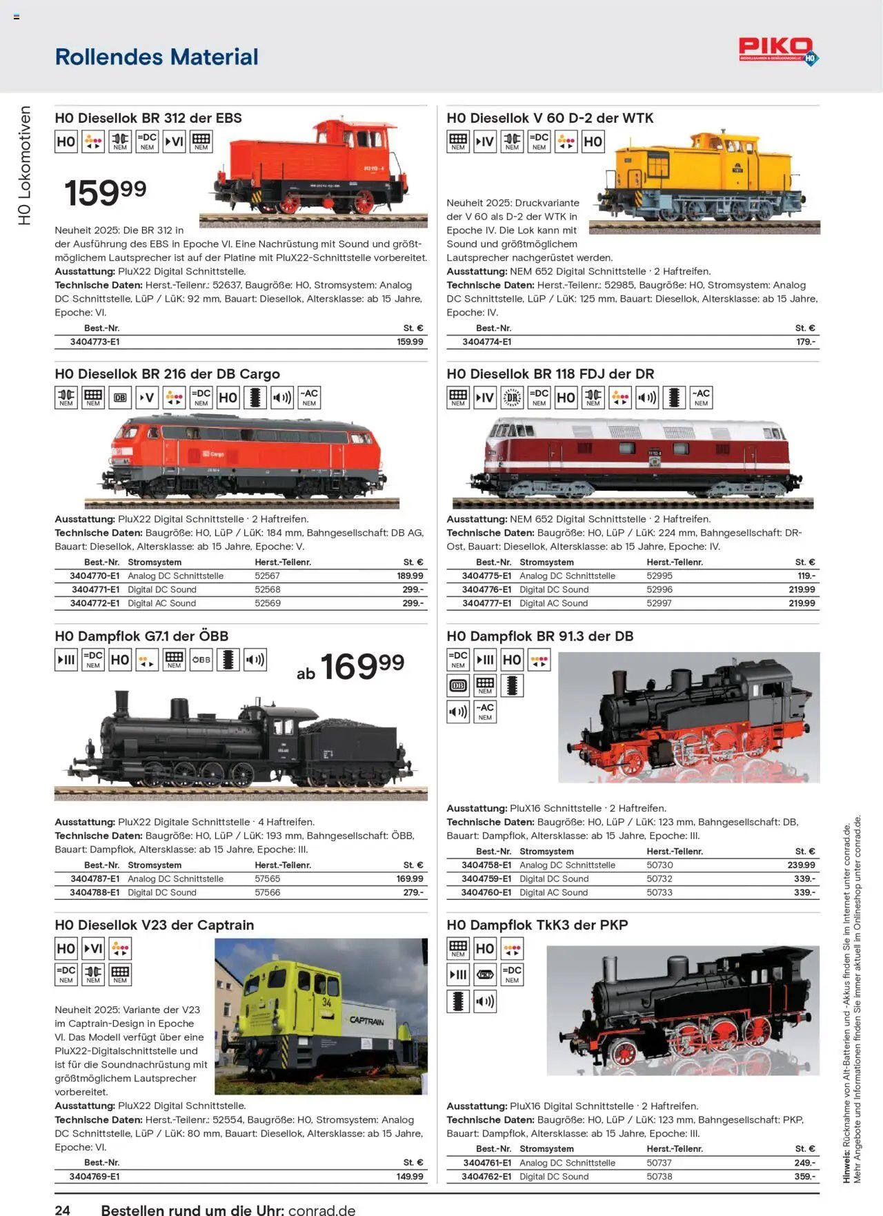 Conrad prospekt seit 25.08.2025 Modellbahn Katalog