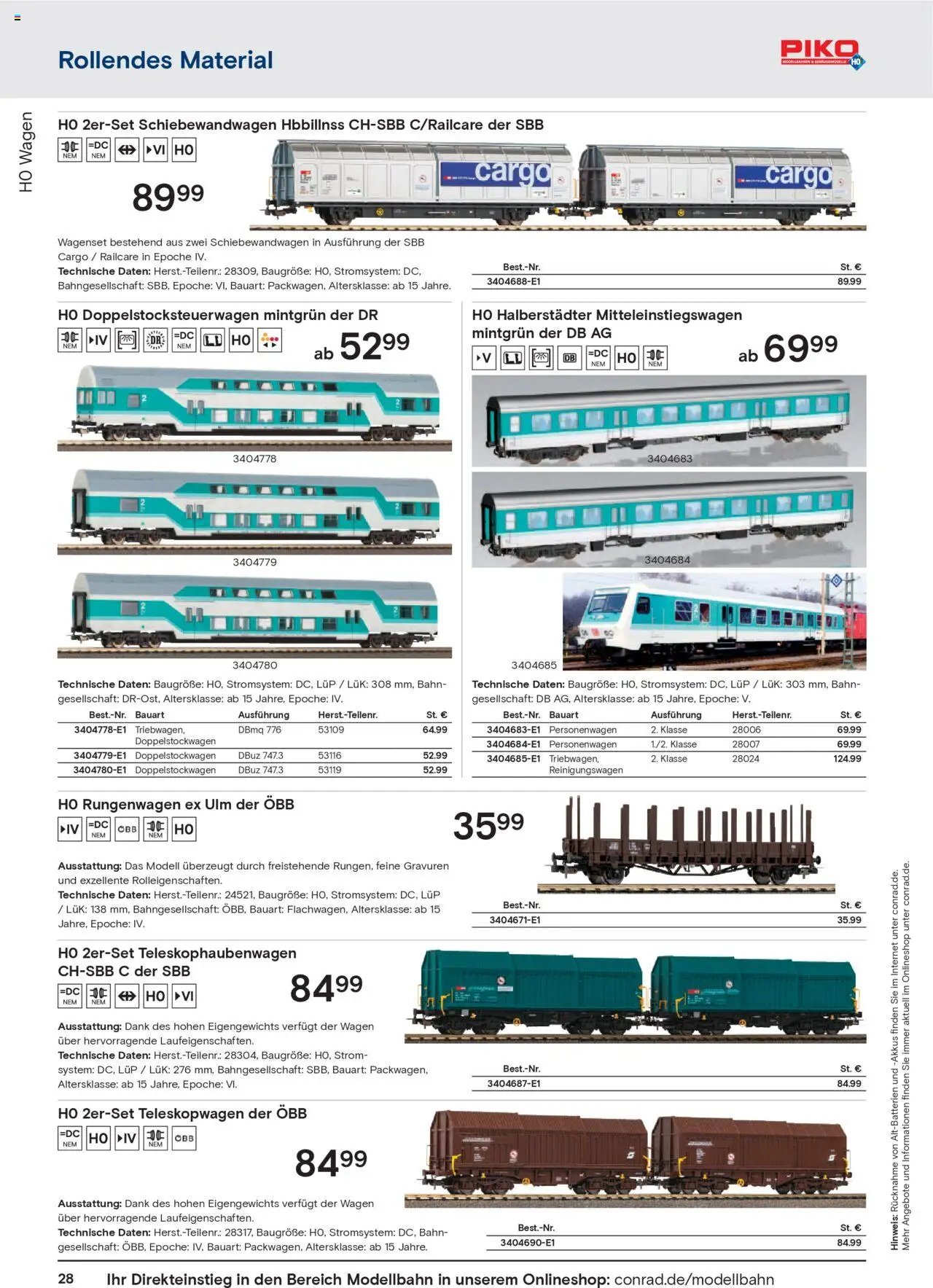 Conrad prospekt seit 25.08.2025 Modellbahn Katalog