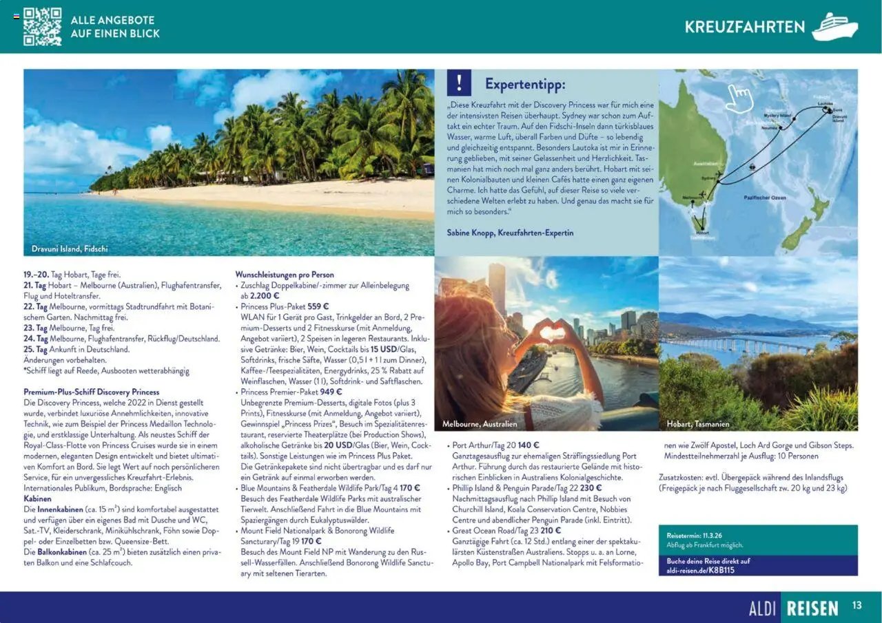 Aldi Reisen prospekt seit 01.09.2025 Unsere Traumreisen (2025-09-01 - 2025-10-31)