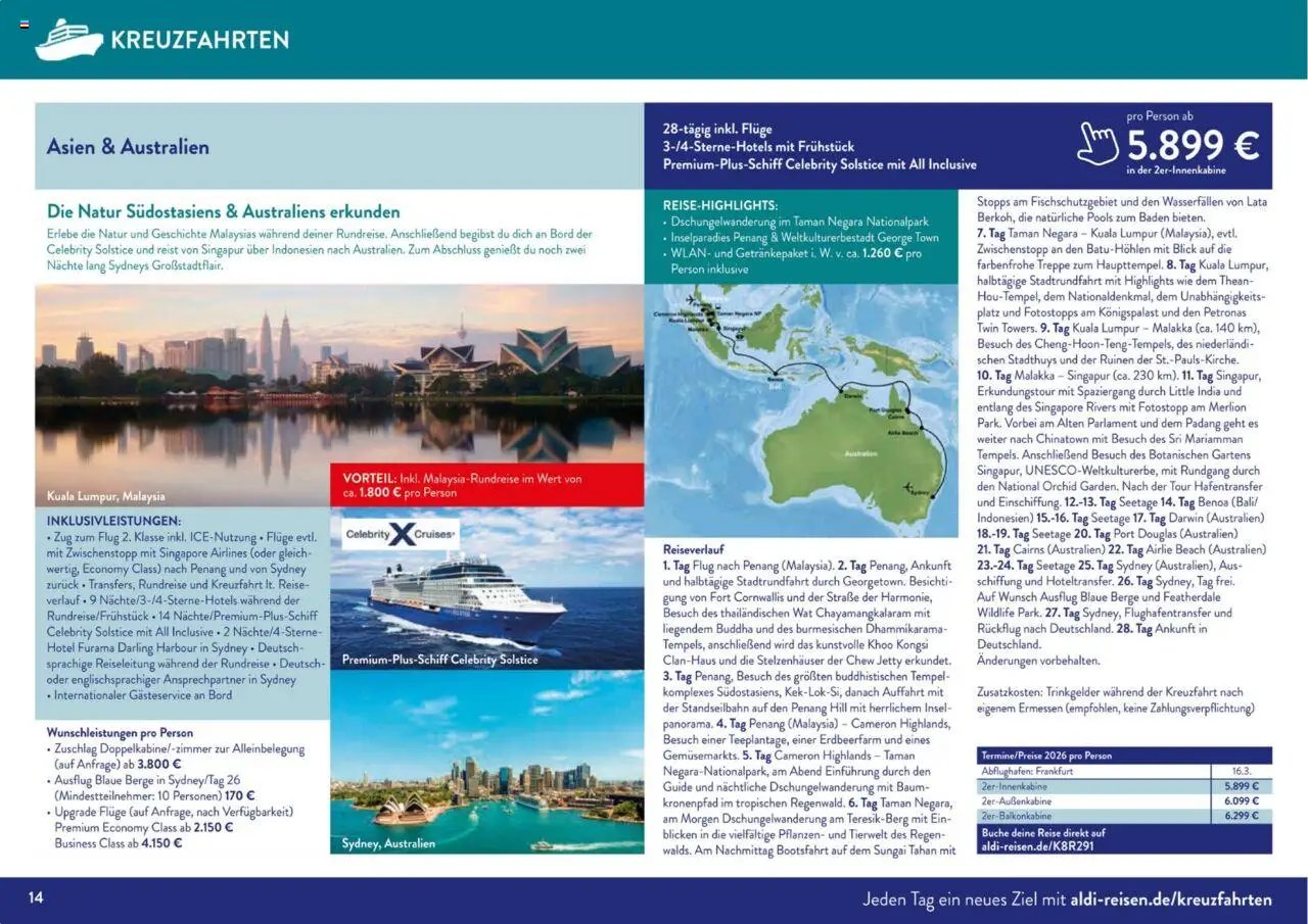 Aldi Reisen prospekt seit 01.09.2025 Unsere Traumreisen (2025-09-01 - 2025-10-31)