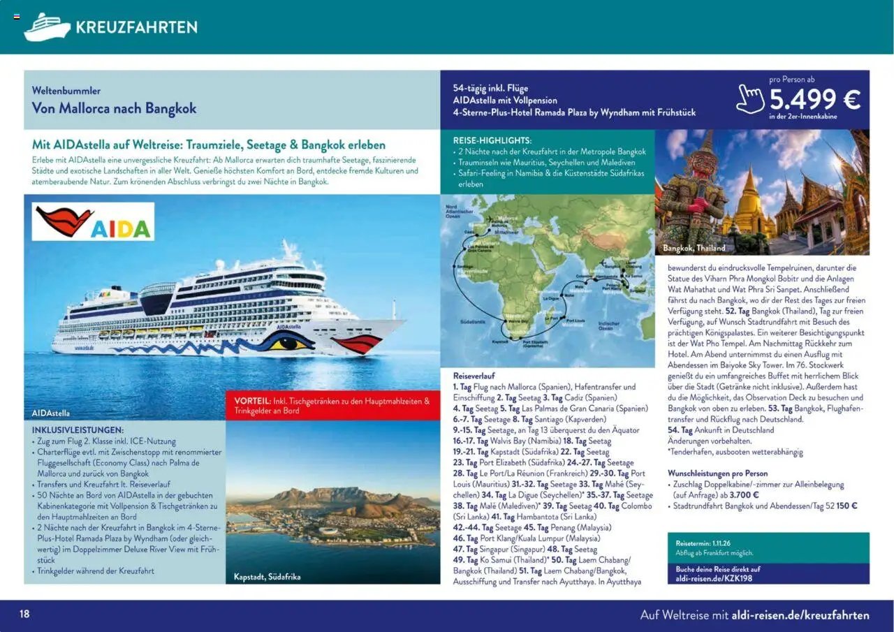 Aldi Reisen prospekt seit 01.09.2025 Unsere Traumreisen (2025-09-01 - 2025-10-31)
