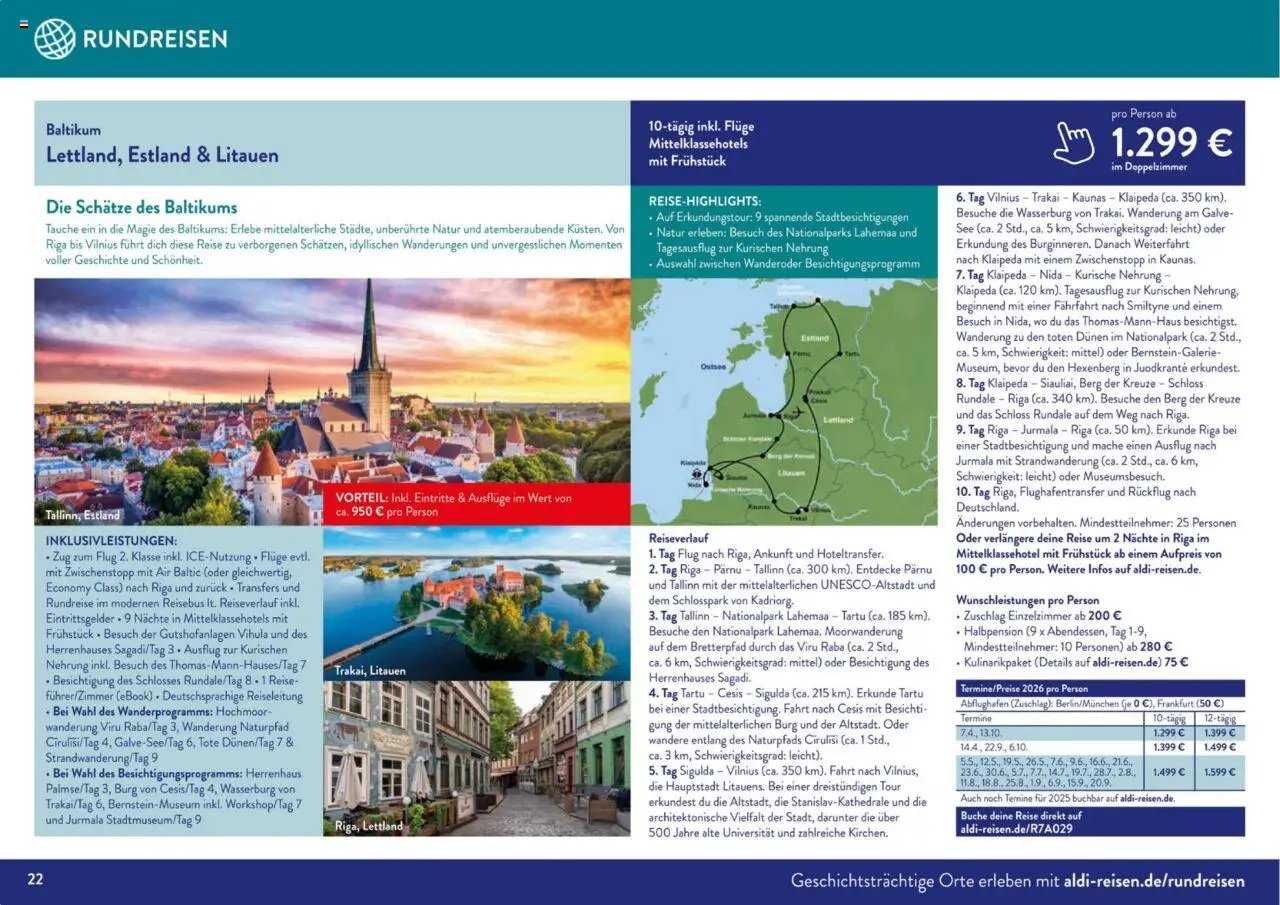 Aldi Reisen prospekt seit 01.09.2025 Unsere Traumreisen (2025-09-01 - 2025-10-31)